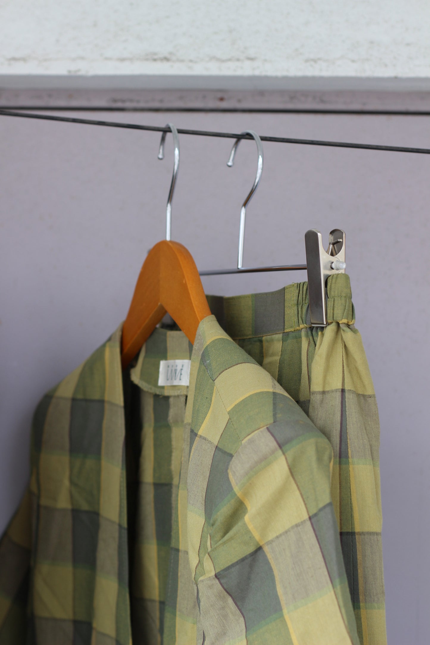 Vintage Check Short Sleeve Setup x3点