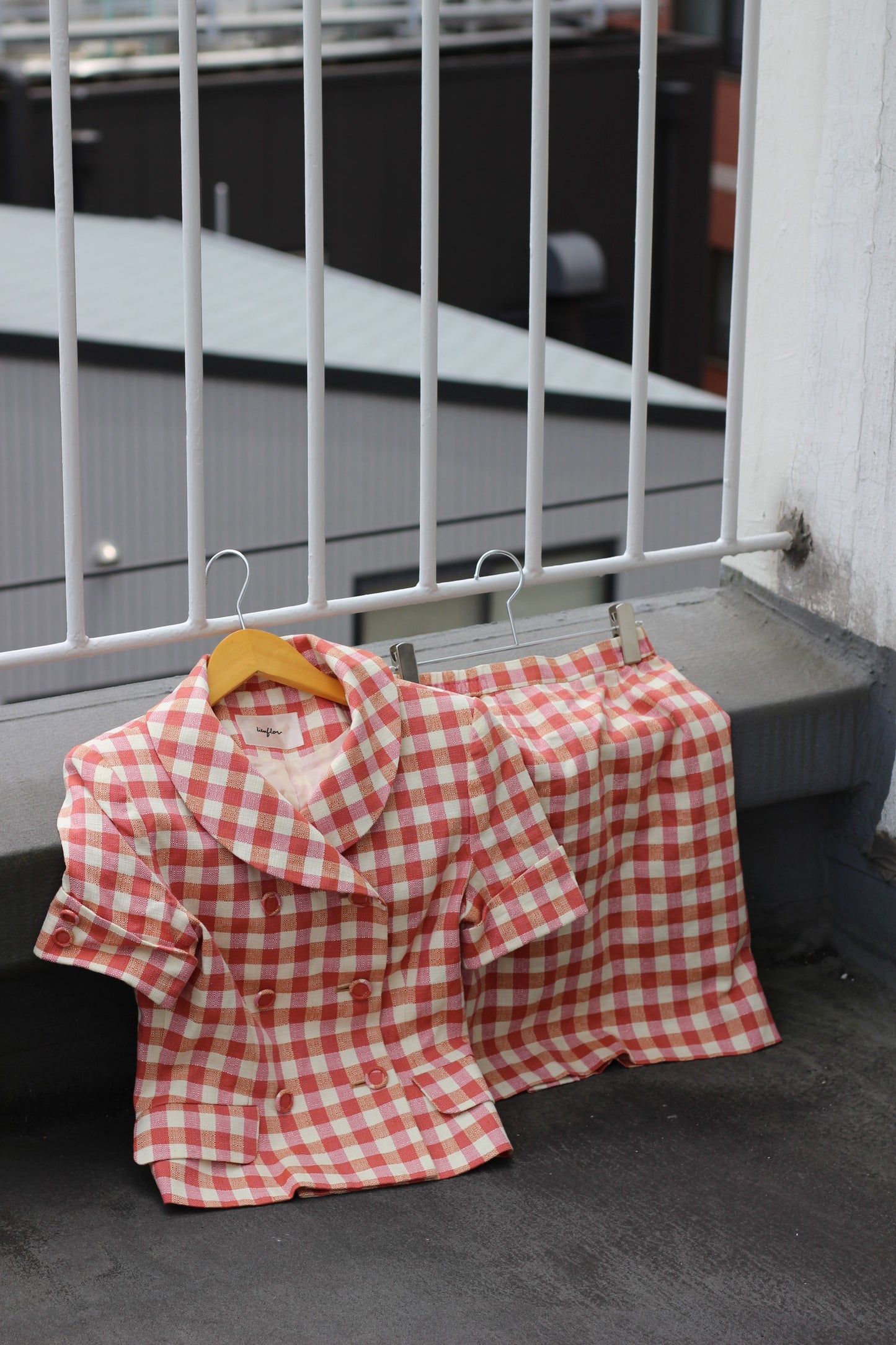 Vintage Check Short Sleeve Setup x3点