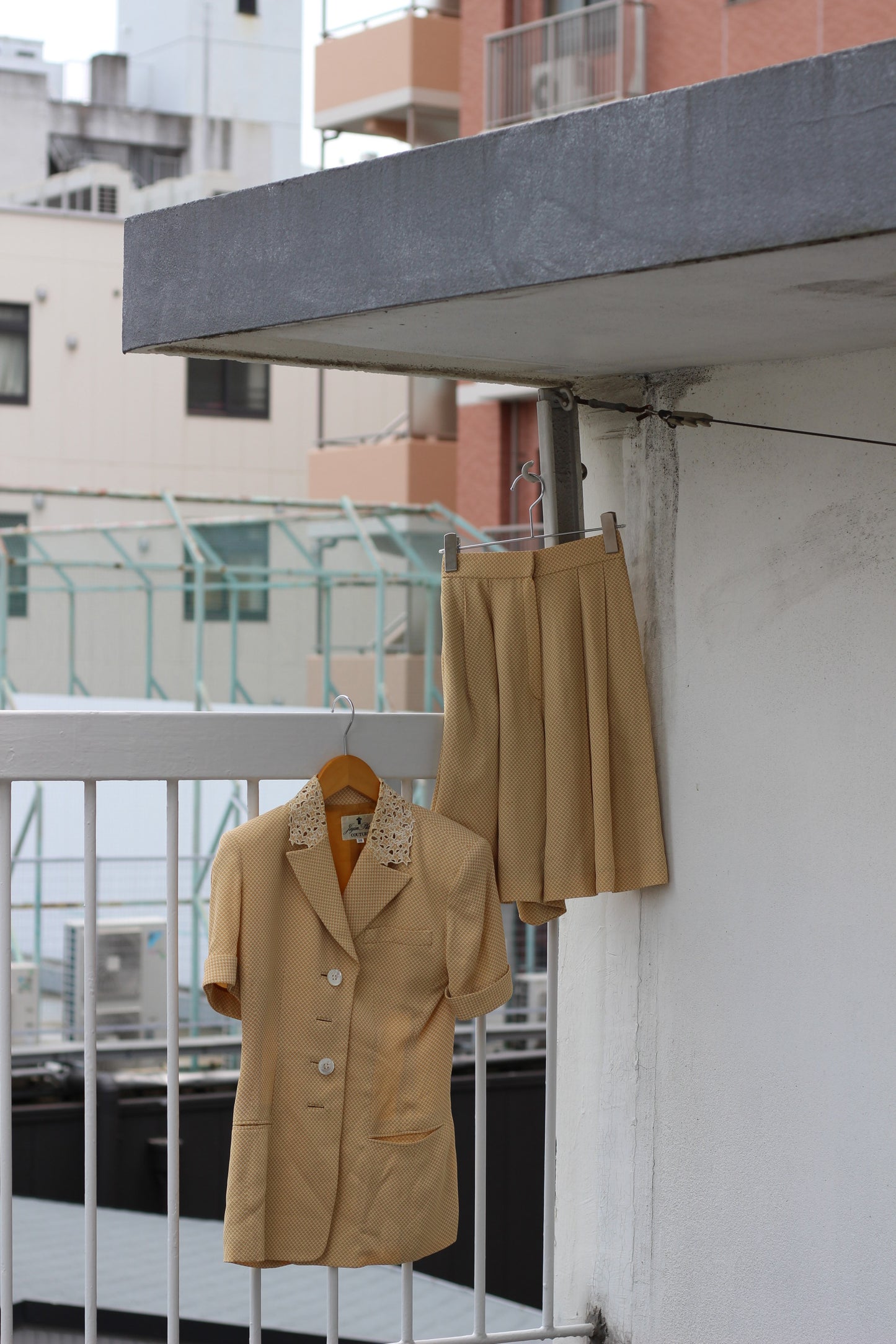 Vintage Retro Pattern Short Sleeve Setup x2点
