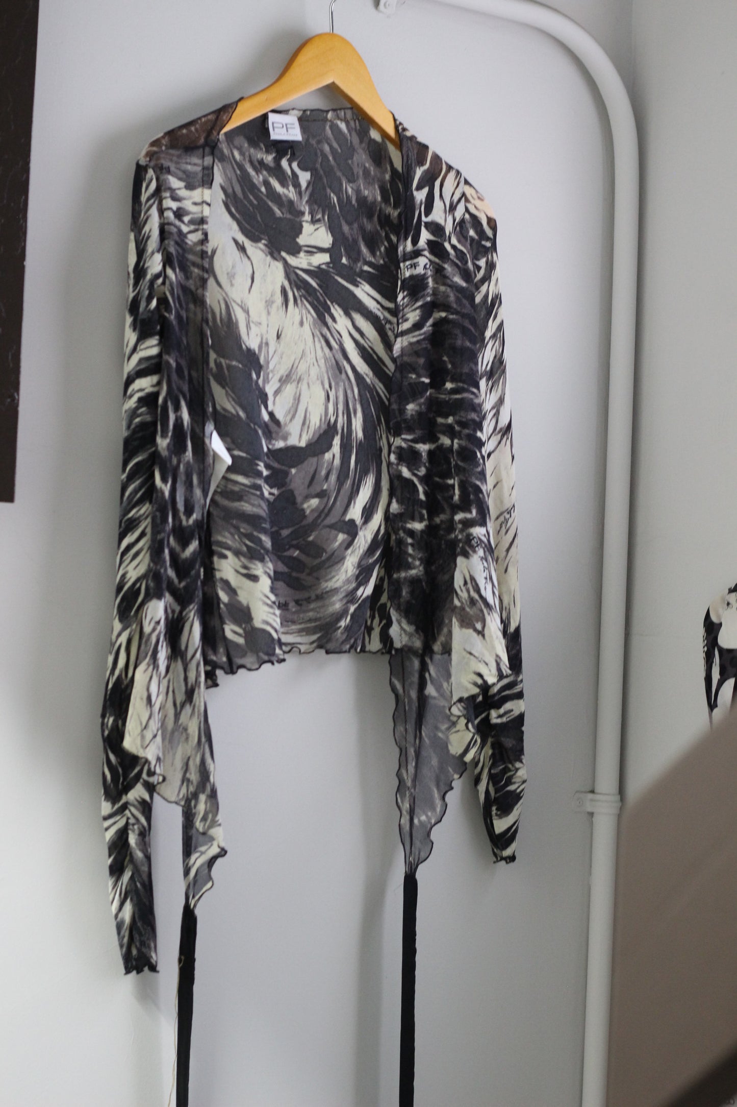 Vintage Women's Made In Italy Monochrome Design Top x2点
