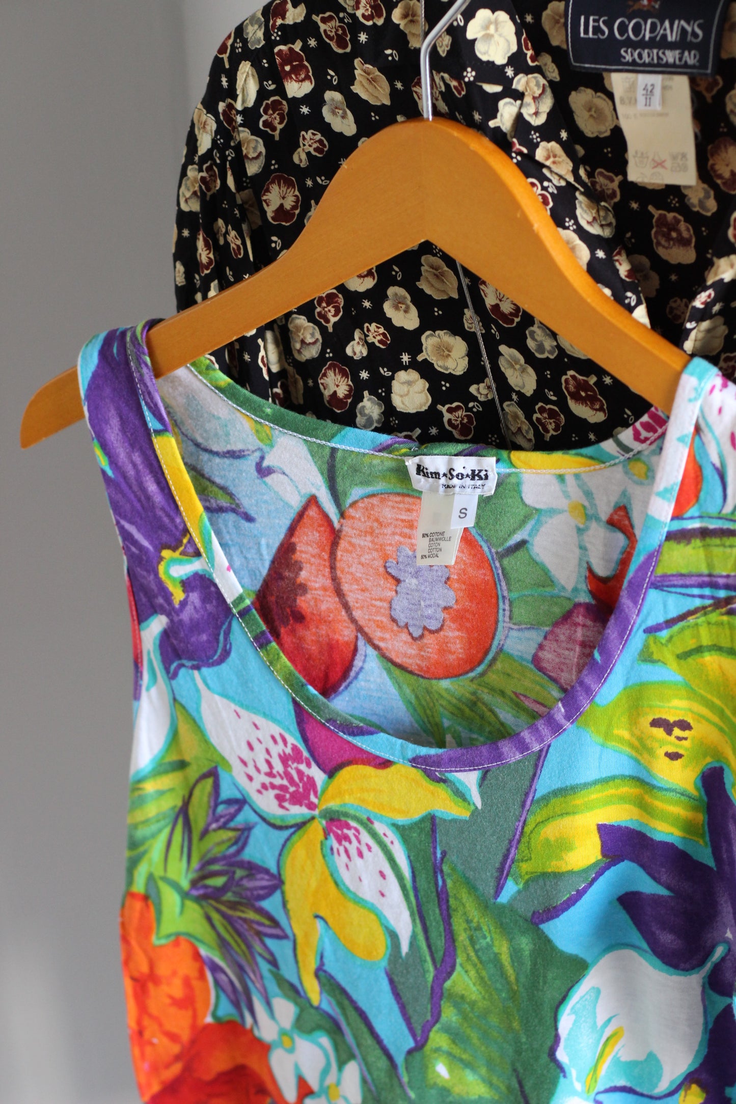 Vintage Women's Made In Italy Floral Design Top x6点
