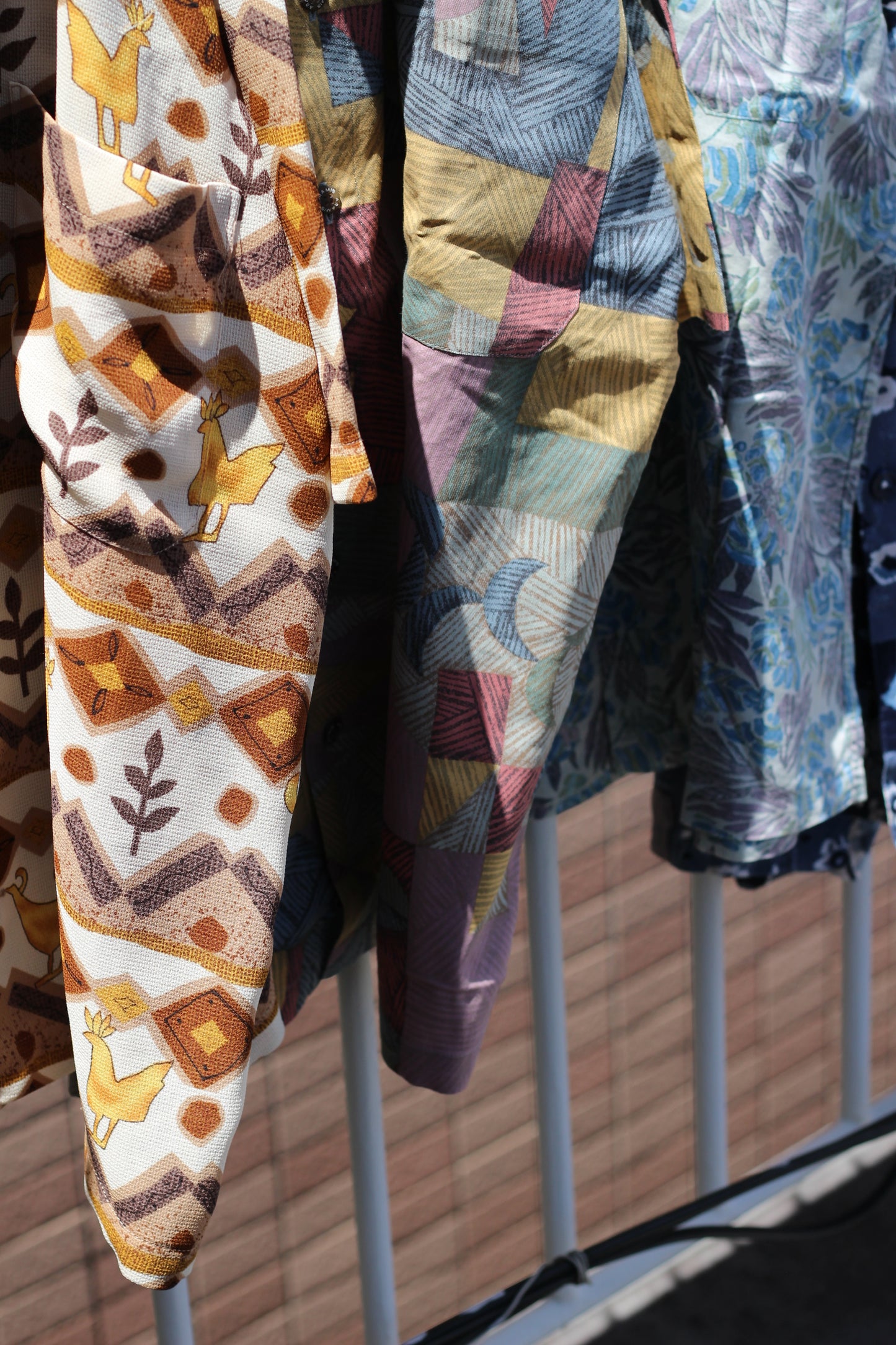Men's Vintage All-Over Print Short Sleeve Shirt set x6点