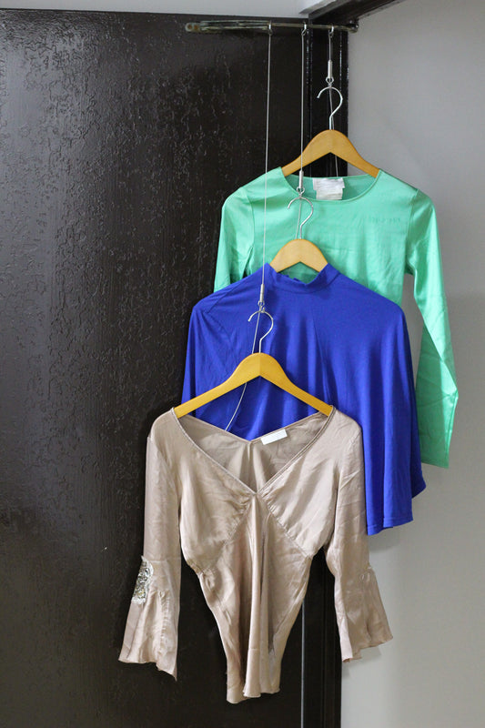 Vintage Women's Made In Italy Silky Top x6点