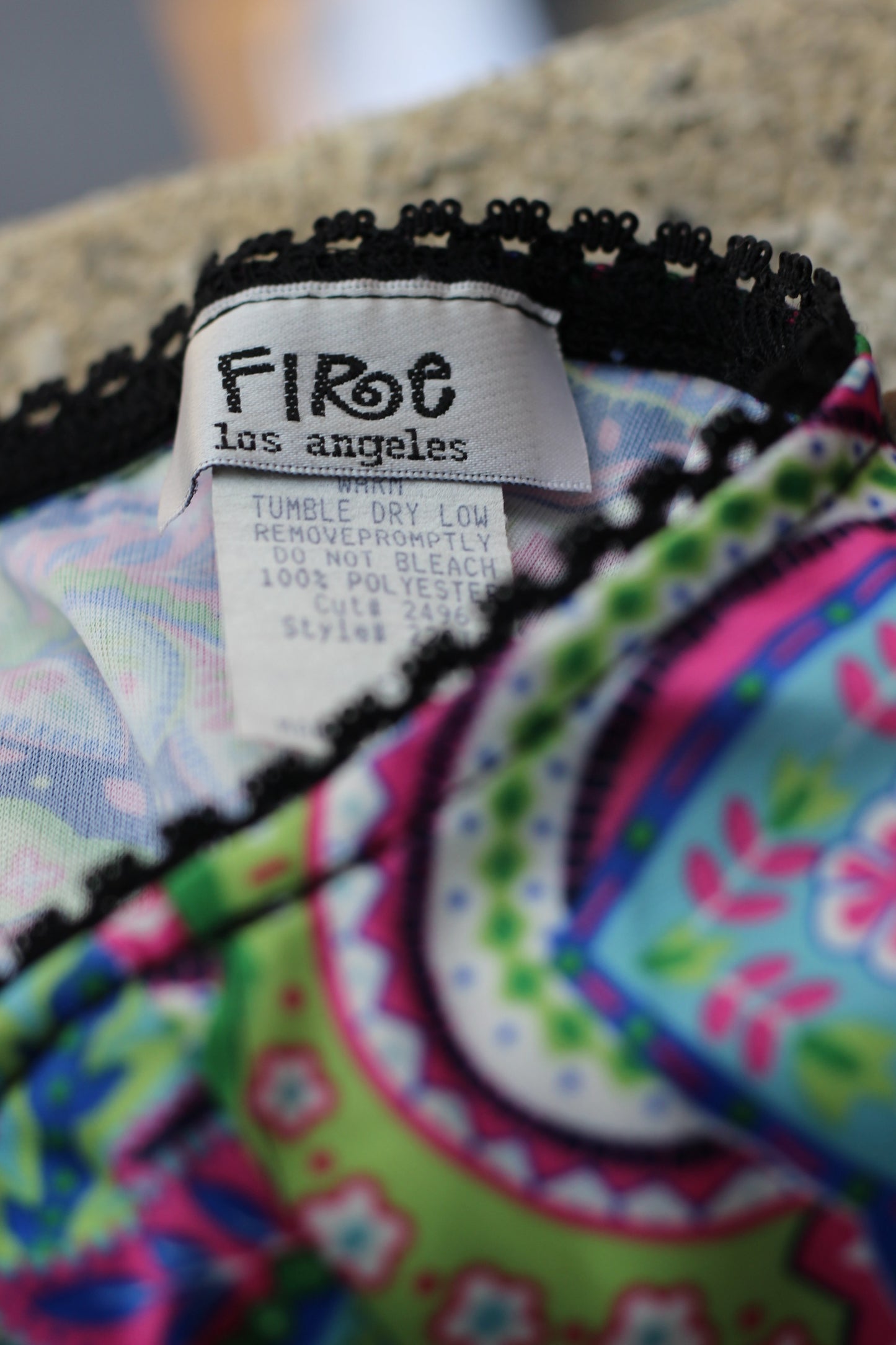 Vintage Women's Made In Usa Floral Design Items x3点