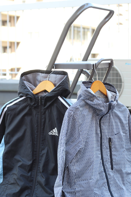 00's adidas & NIKE Y2K Style Tech Hoodie x2点