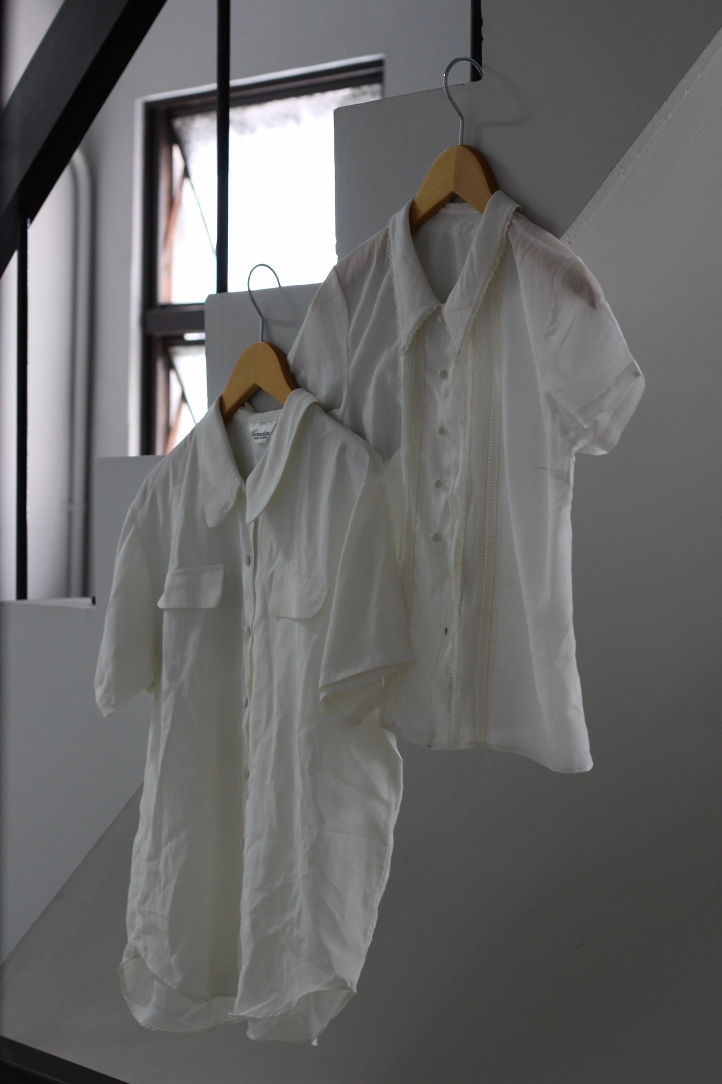 Vintage White Short Sleeve Blouse x6点