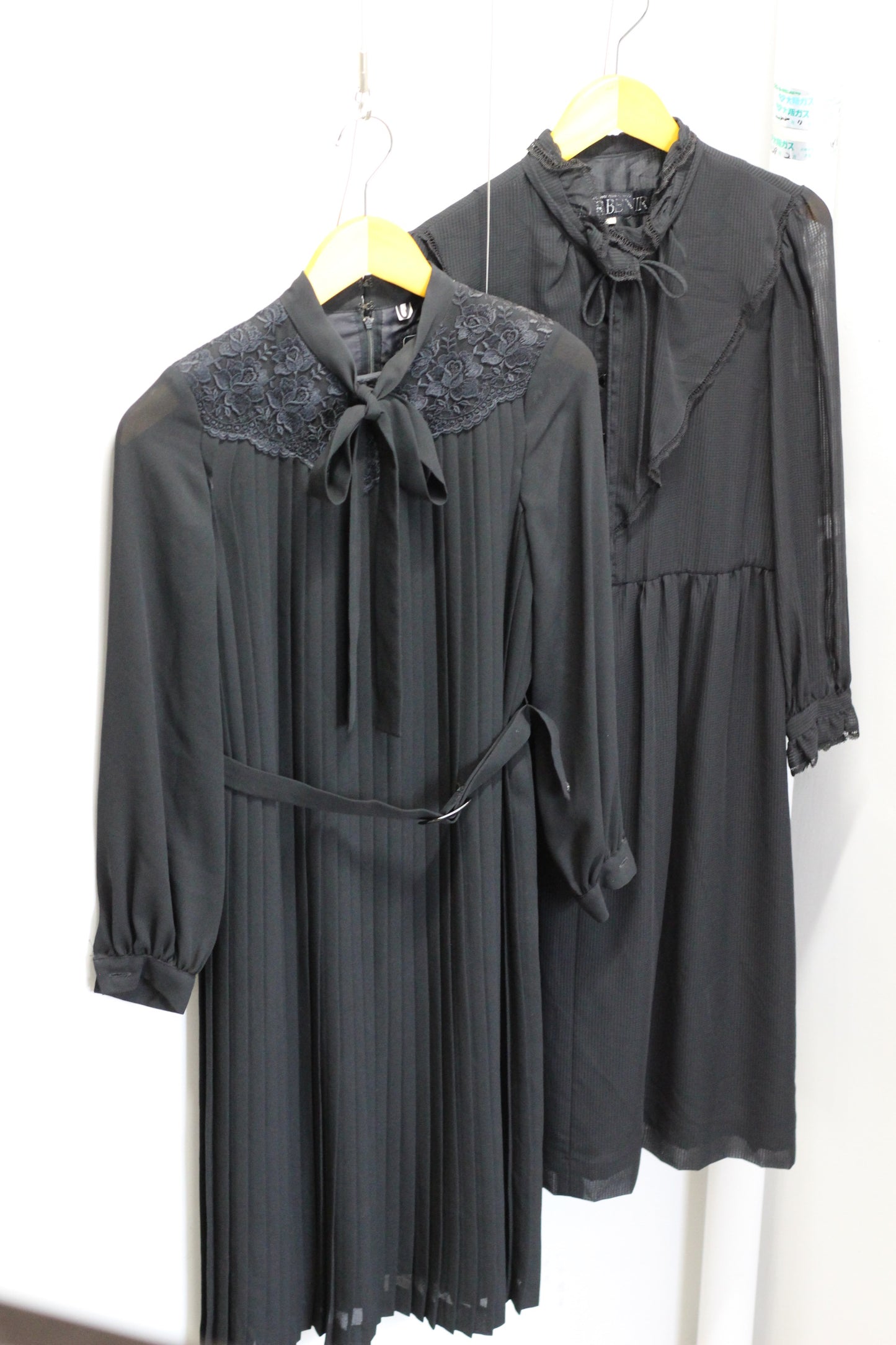 Vintage Black Long Sleeve One-Piece x5点
