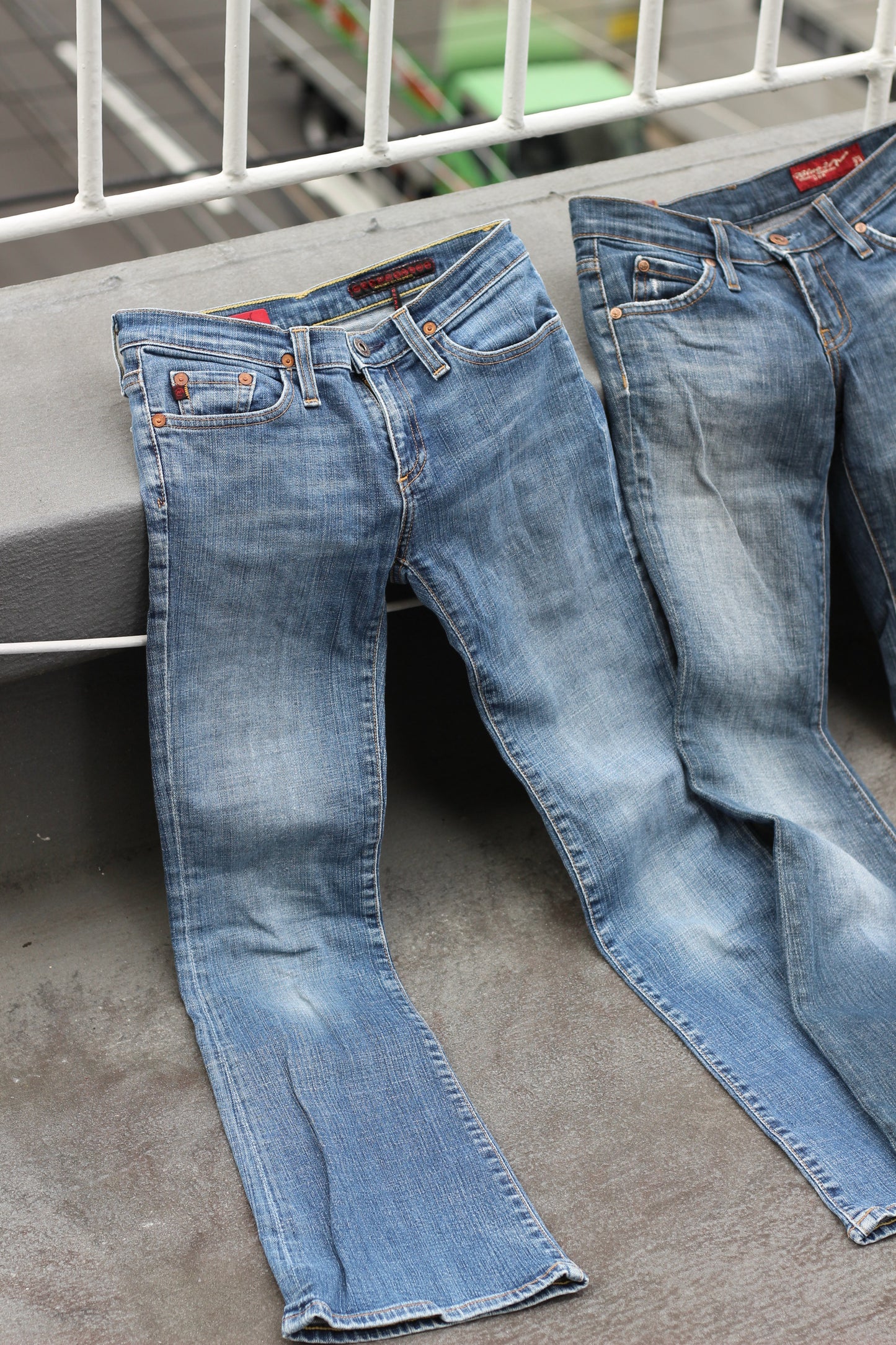 Y2K Women's Flare Denim Pants x3点