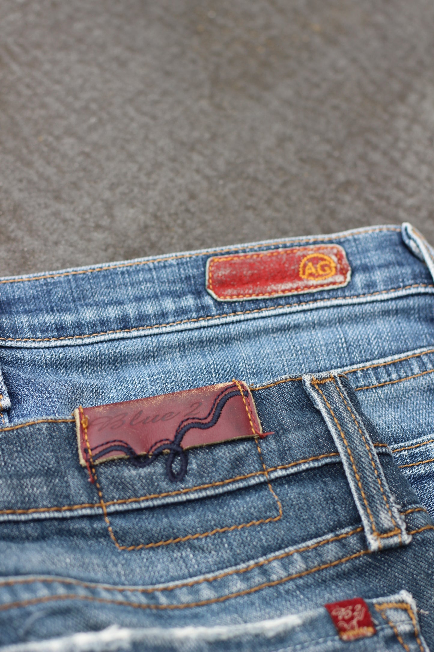 Y2K Women's Flare Denim Pants x3点