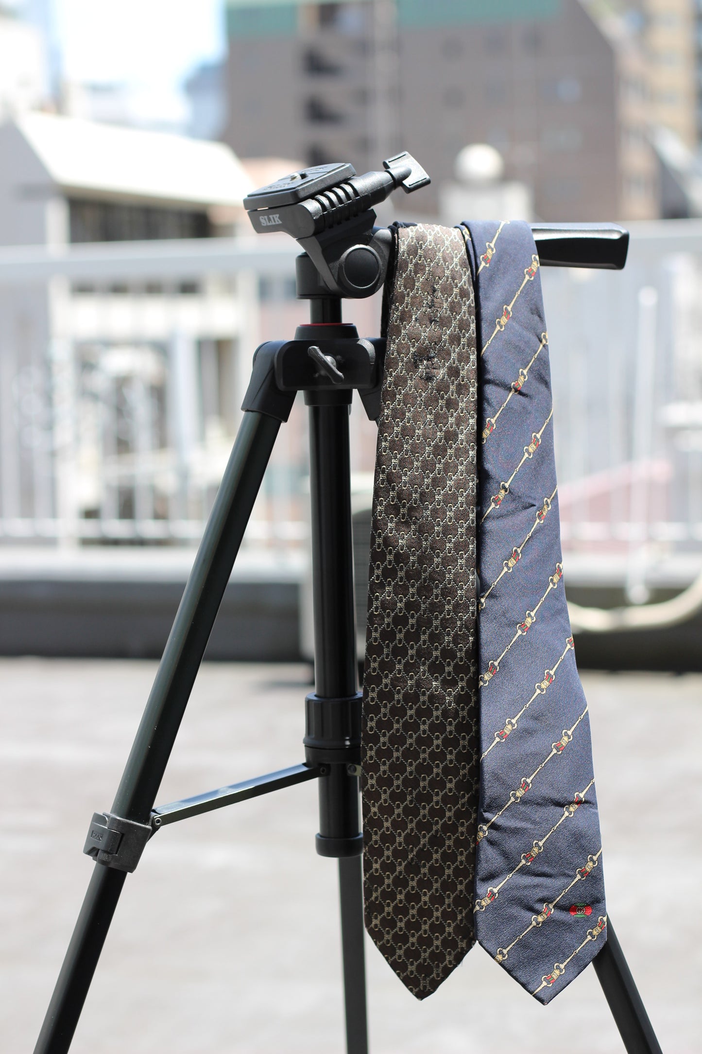 Old Hermes & Gucci Tie x2点