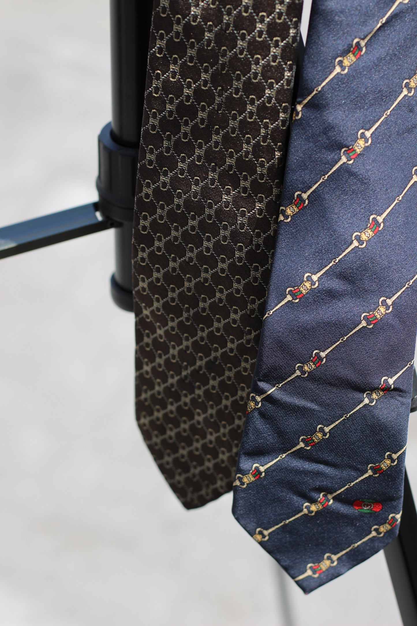 Old Hermes & Gucci Tie x2点