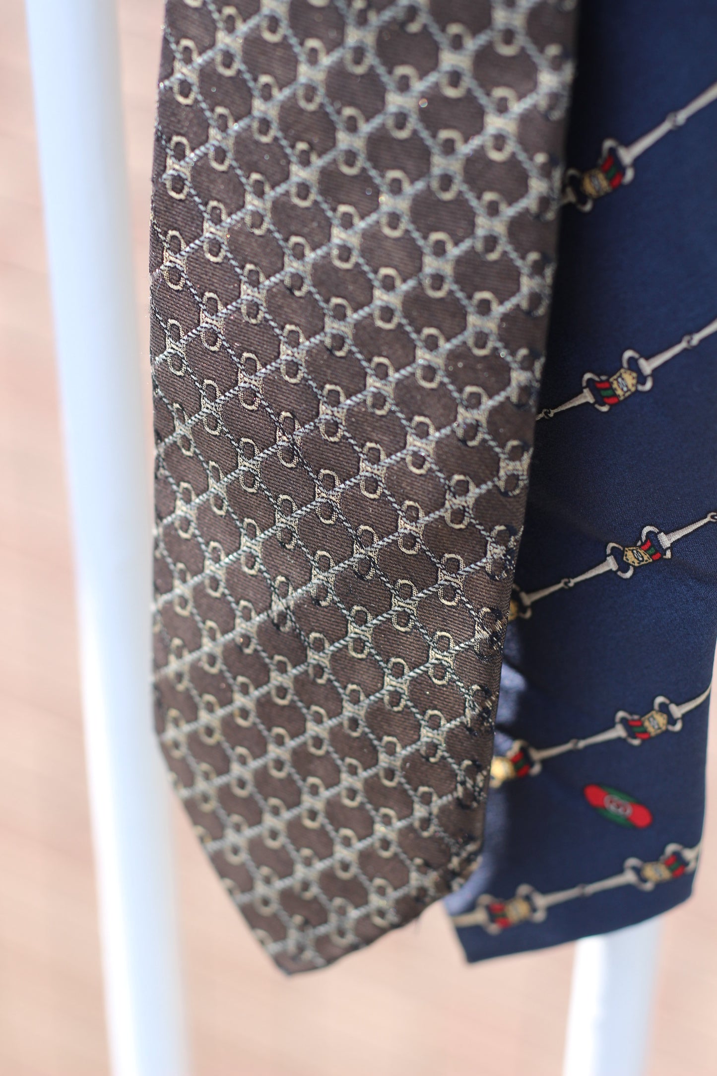 Old Hermes & Gucci Tie x2点