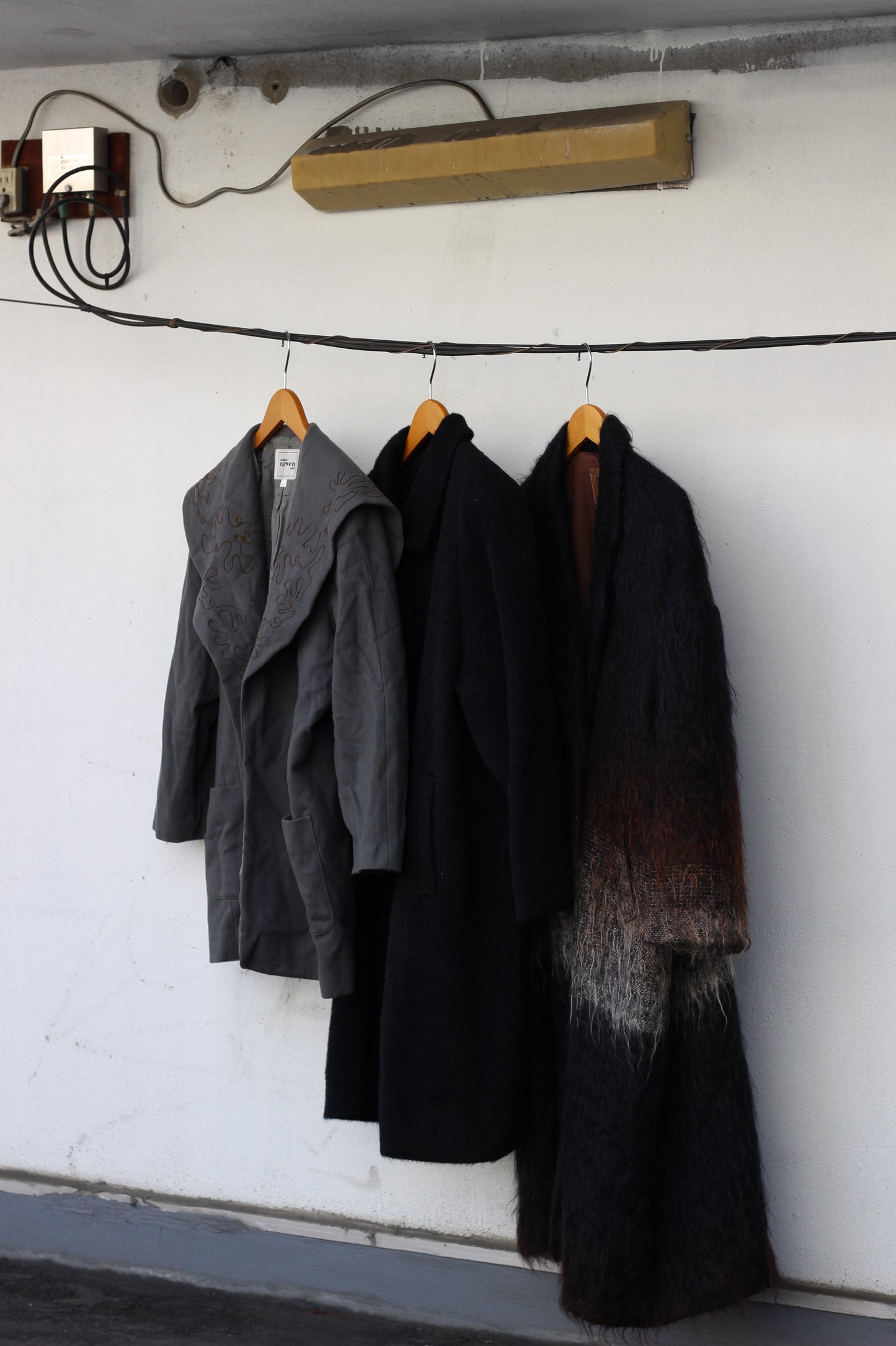 Ladies Mohair & Alpaca & Design Coats x3点