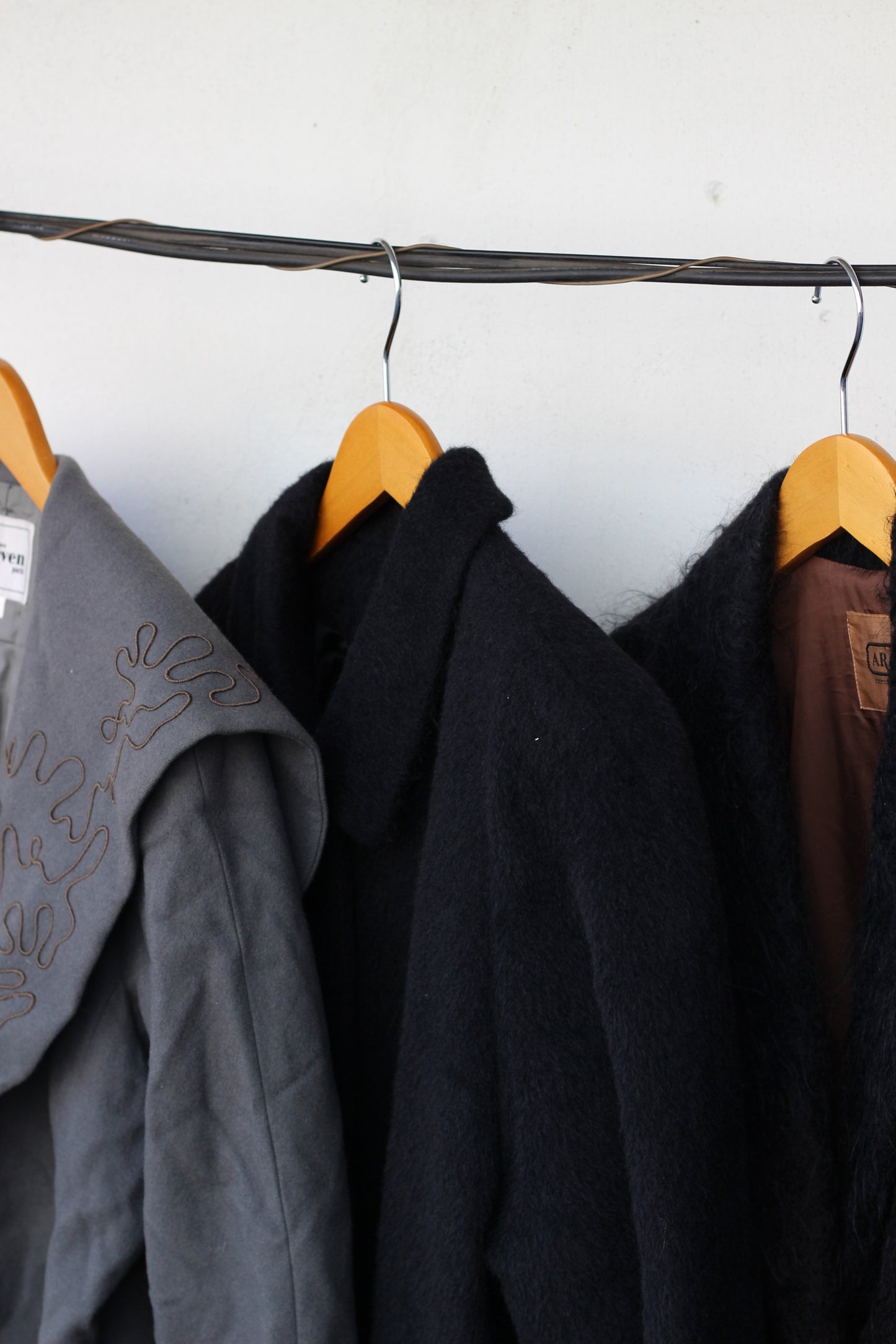 Ladies Mohair & Alpaca & Design Coats x3点