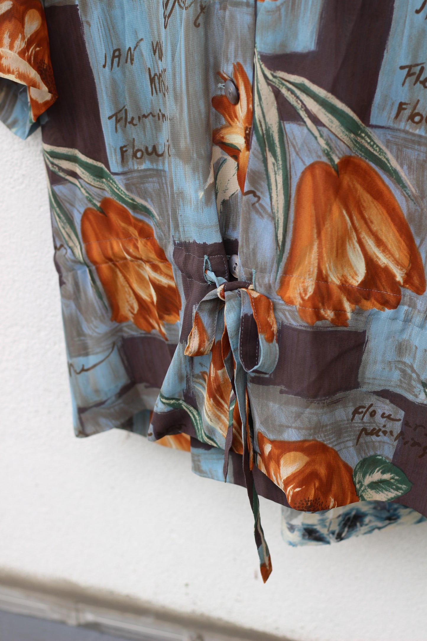 Vintage Floral Short Sleeve Blouse x10点