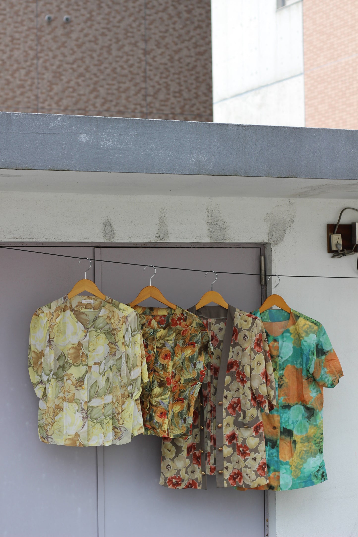 Vintage Floral Short Sleeve Blouse x10点