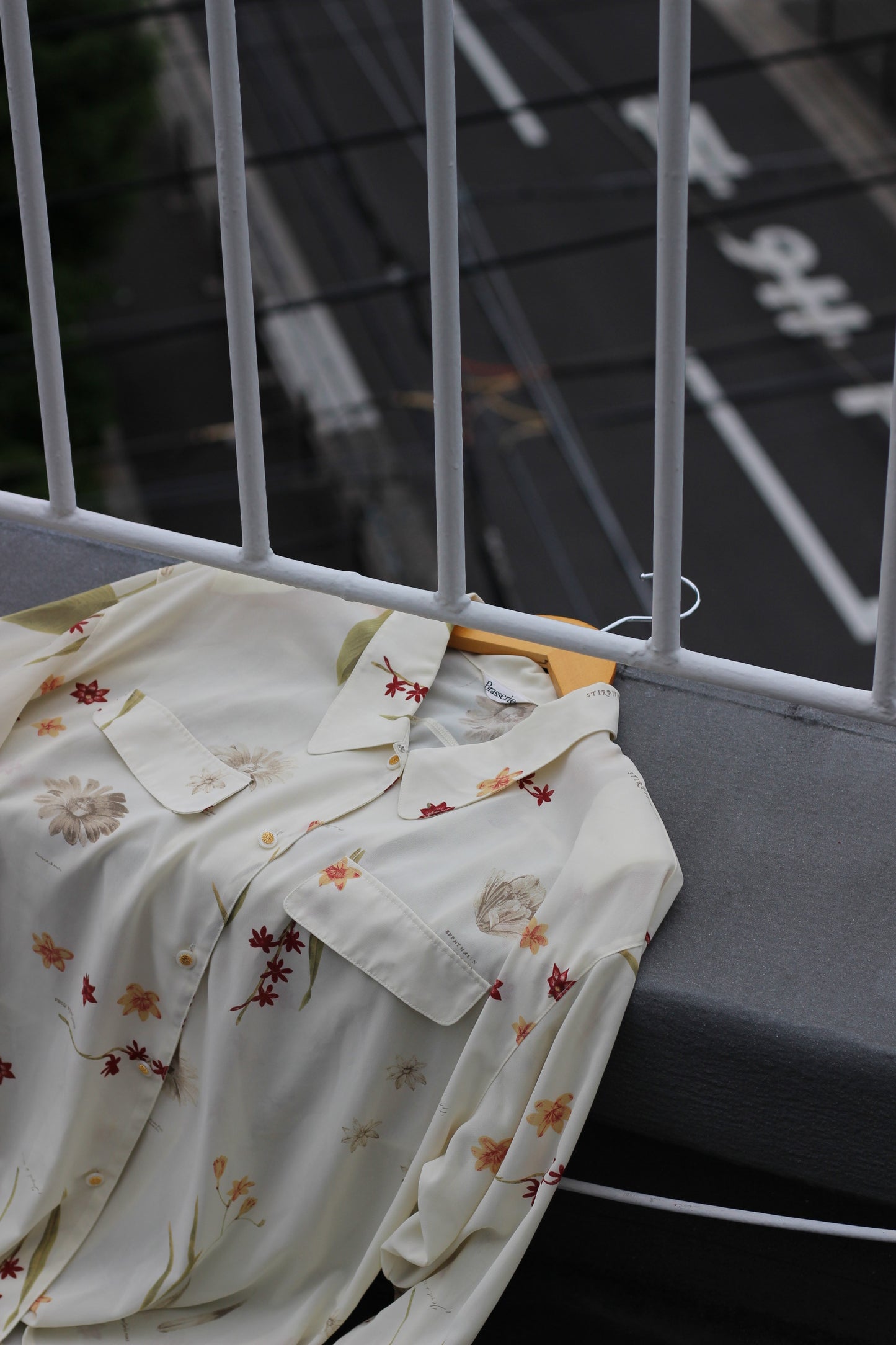 Vintage Floral White Long Sleeve Blouse x3点