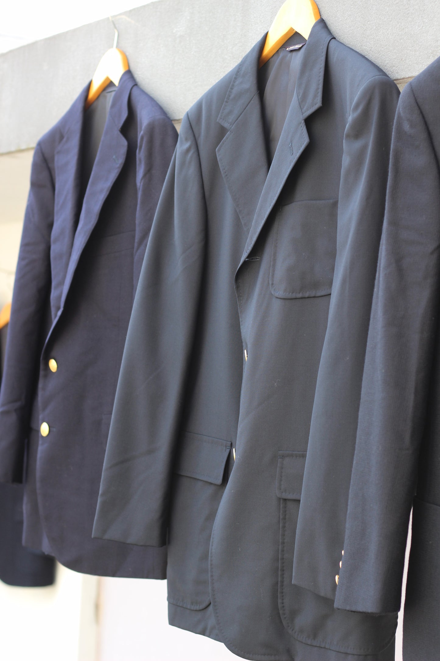 Men's American Traditional Gold Button Navy Blazer x6点