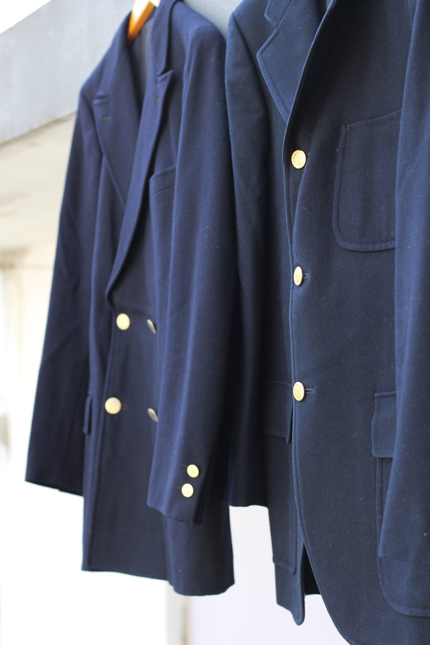 Men's American Traditional Gold Button Navy Blazer x6点