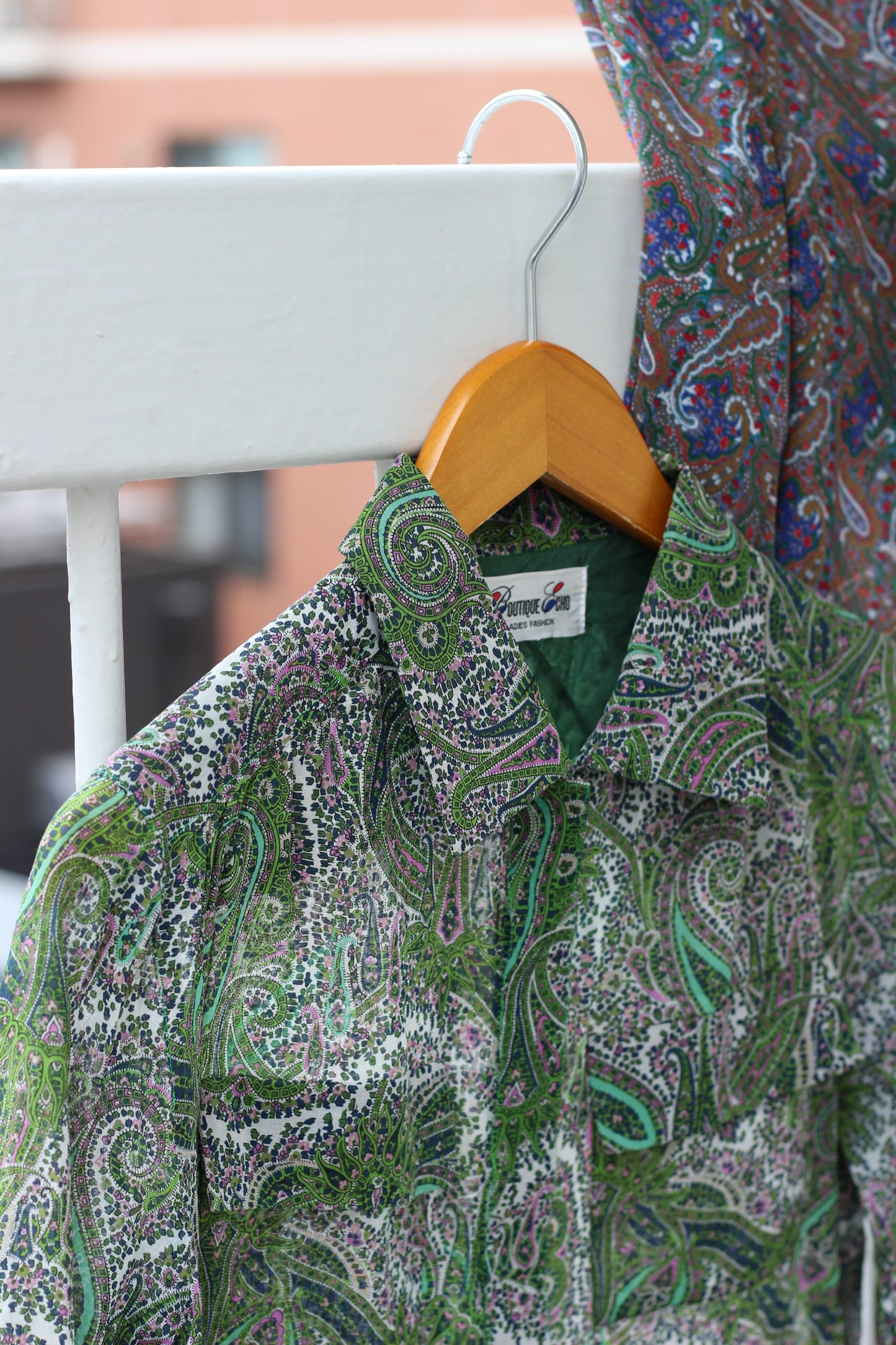 Vintage Design Paisley Long Sleeve Blouse x10点