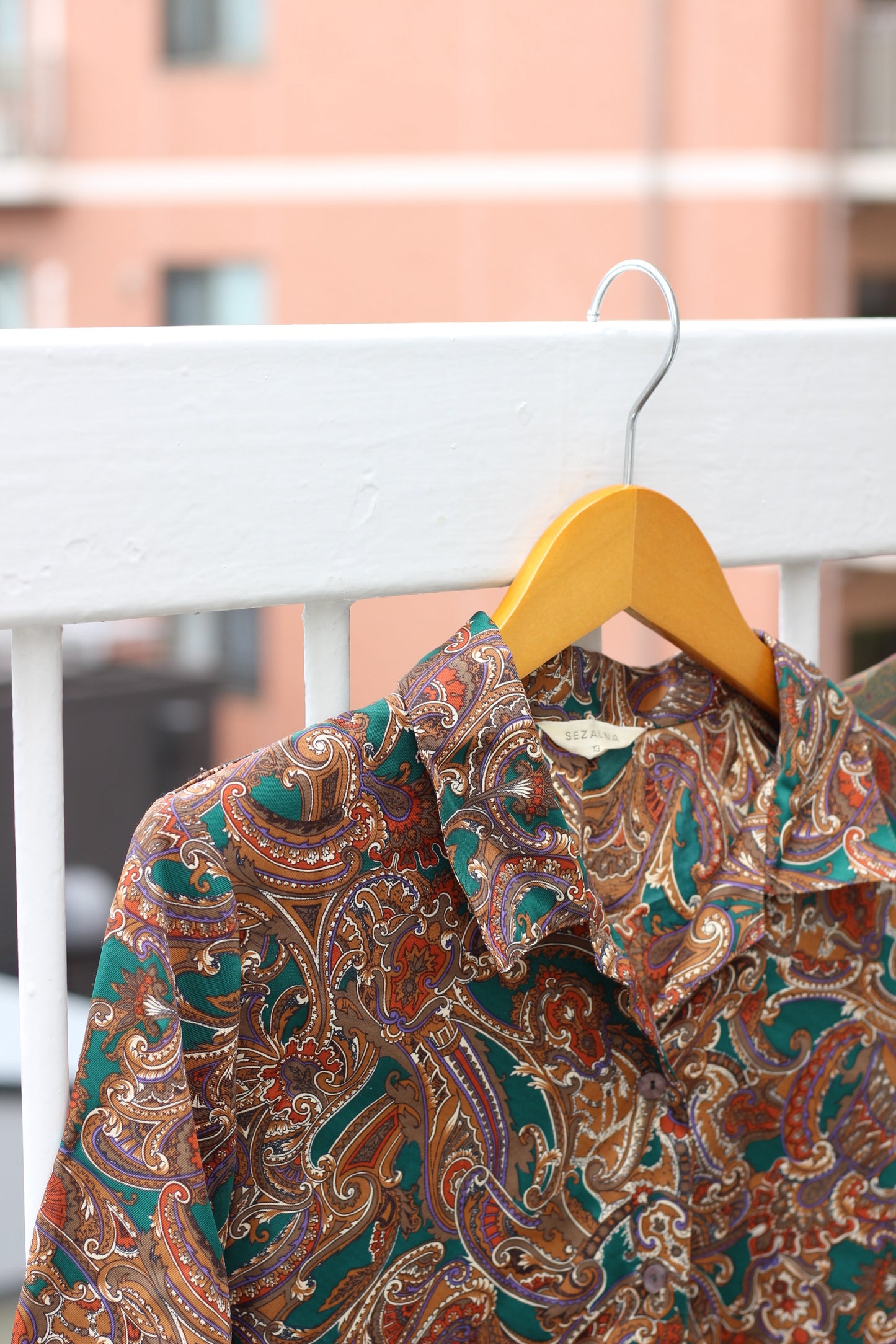 Vintage Design Paisley Long Sleeve Blouse x10点