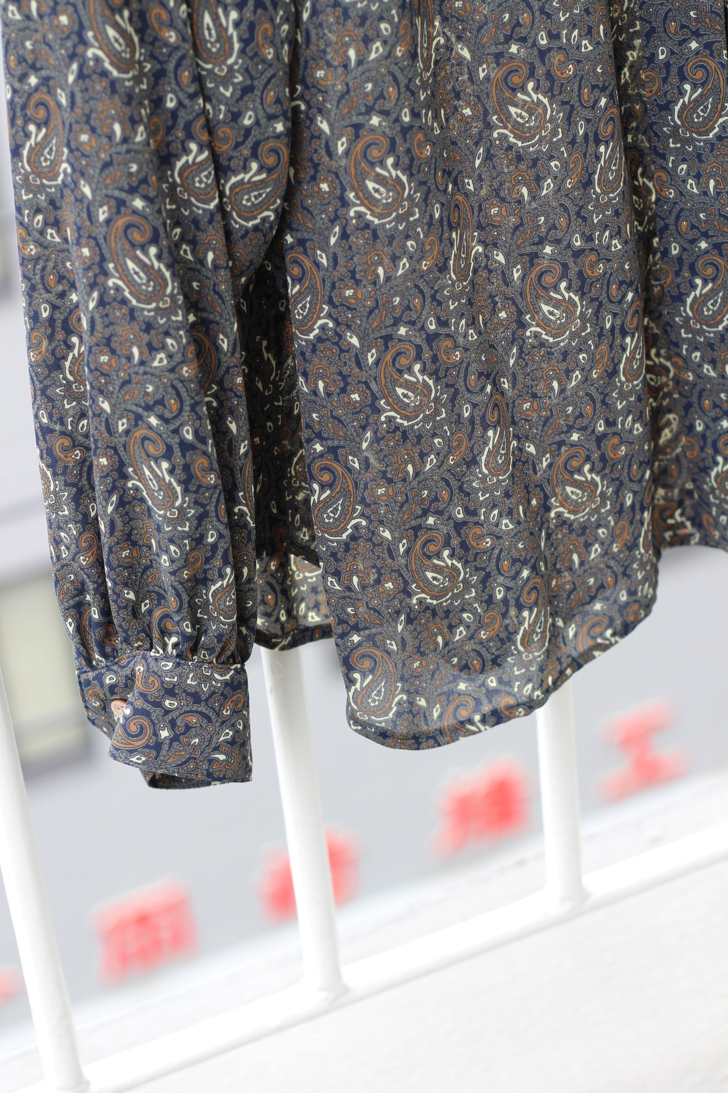 Vintage Design Paisley Long Sleeve Blouse x10点