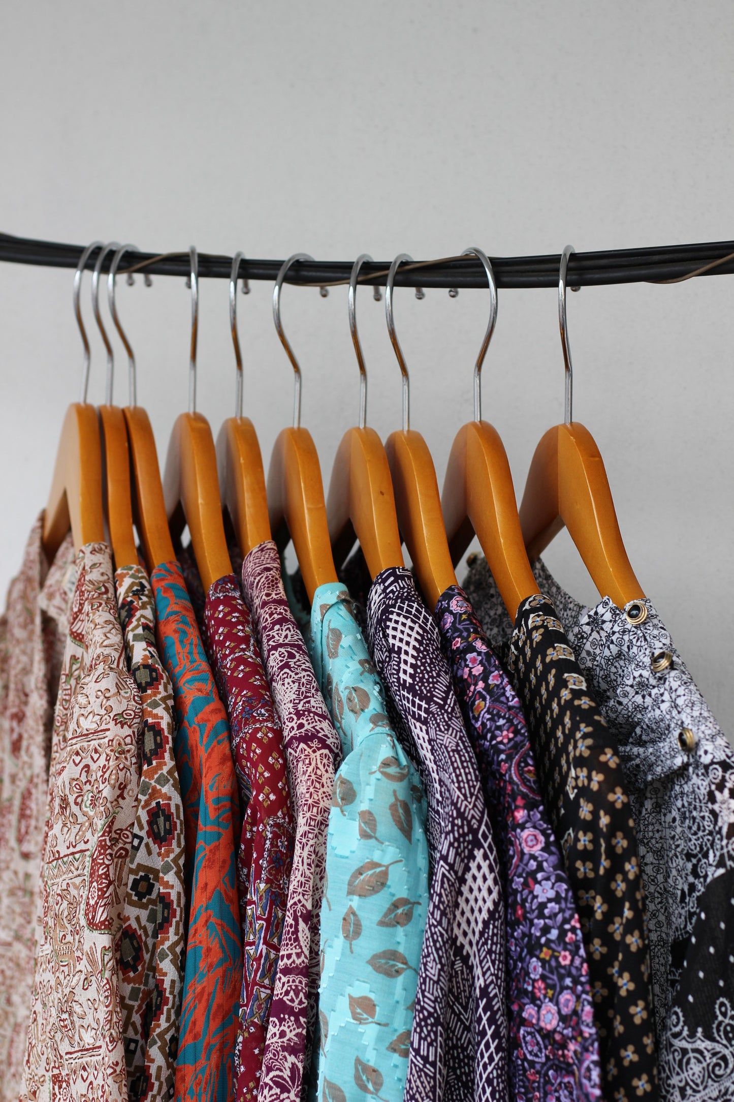 Vintage Design Pattern Short Sleeve One-Piece x10点
