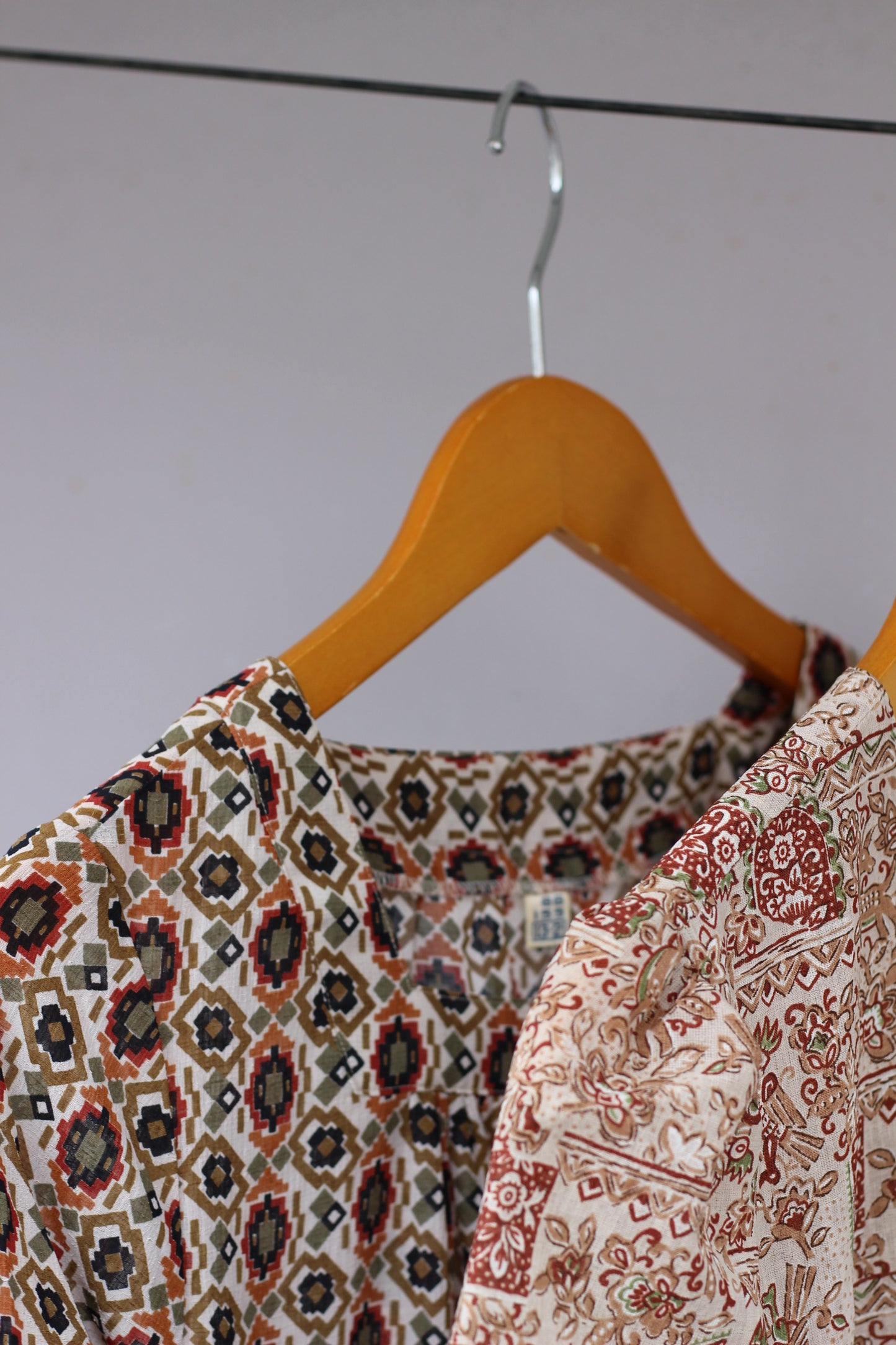 Vintage Design Pattern Short Sleeve One-Piece x10点