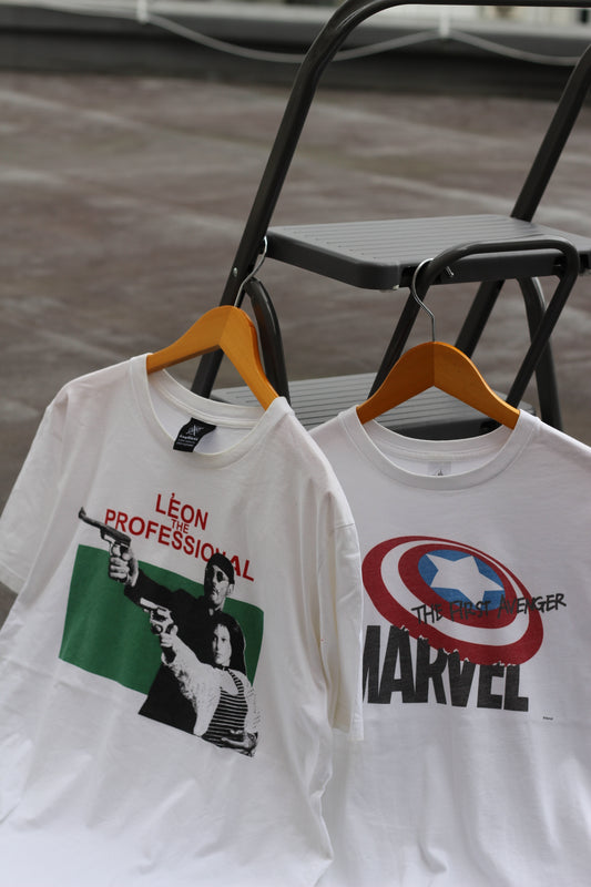 LEON & Marvel Movie Print T-Shirt set x2点