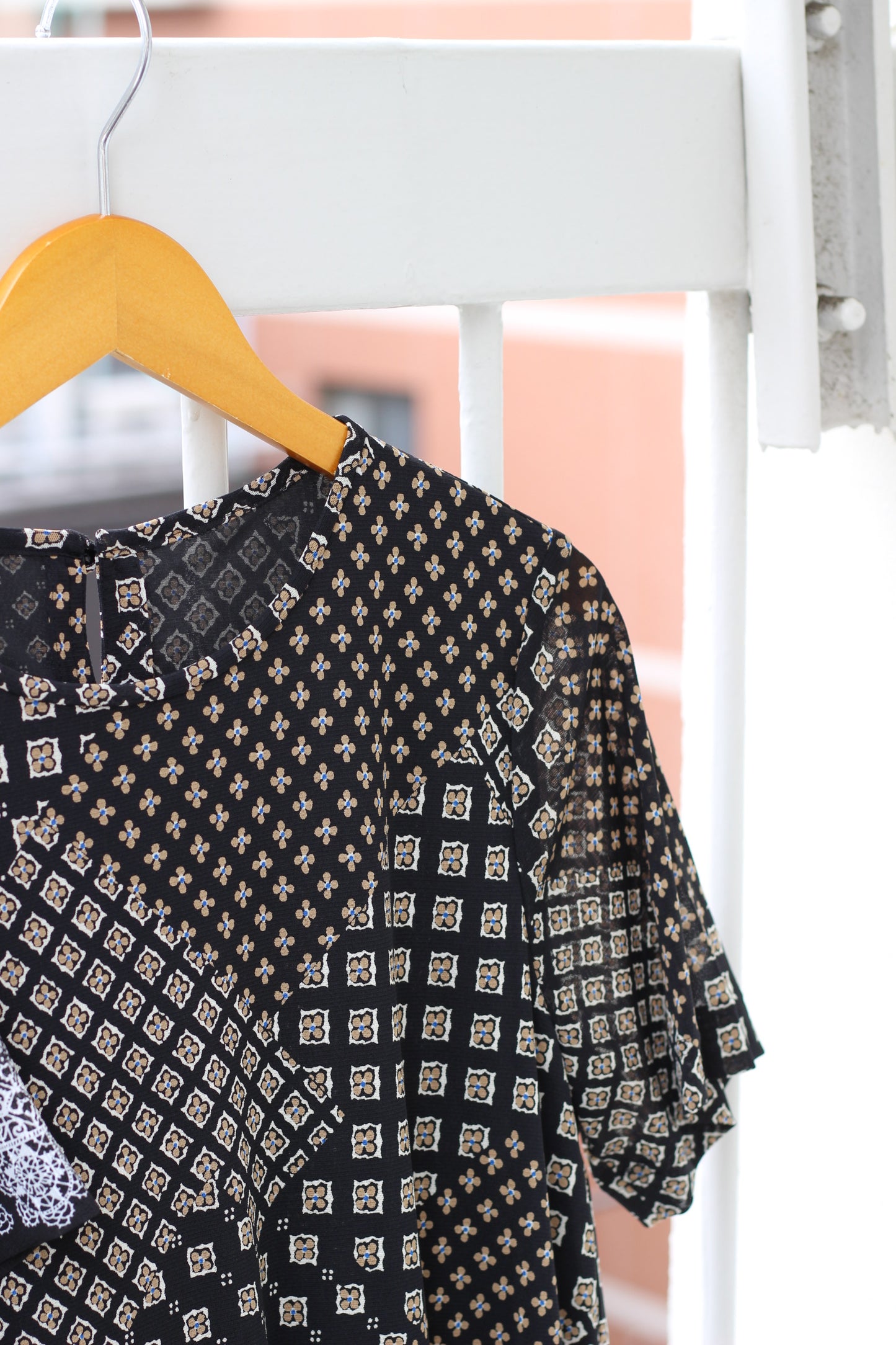 Vintage Design Pattern Short Sleeve One-Piece x10点