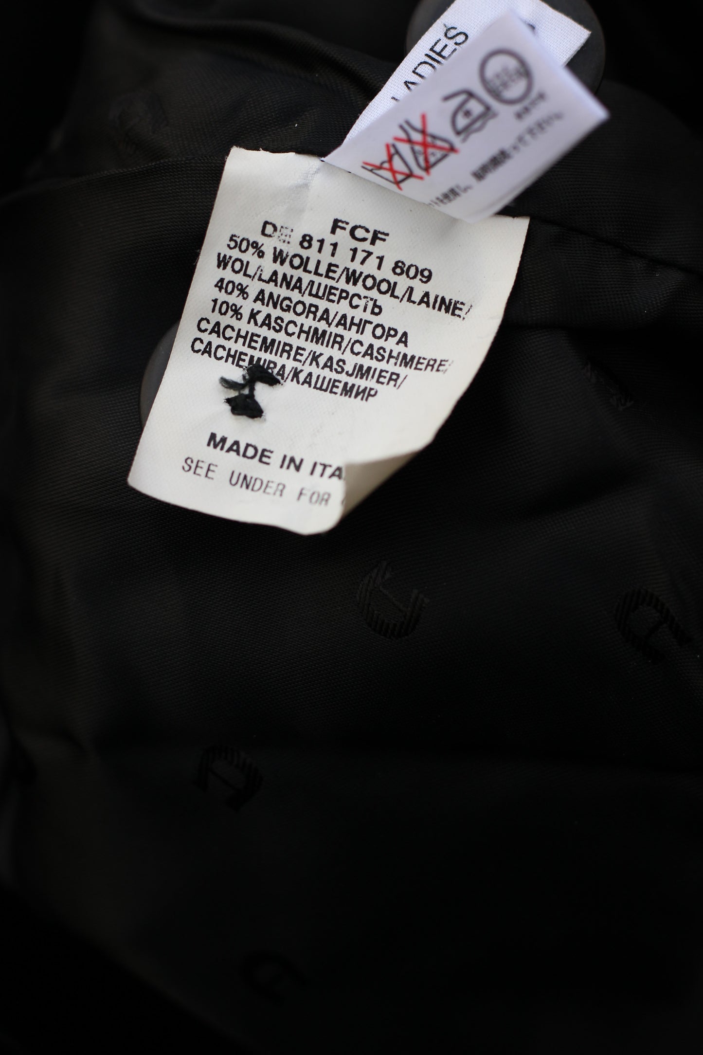 Women's Vintage Made In Italy Cashmere And Angora Coat x2点