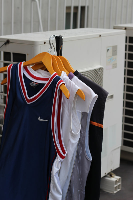 90-00's Nike Y2K Style Men's No Sleeve Top set x4点