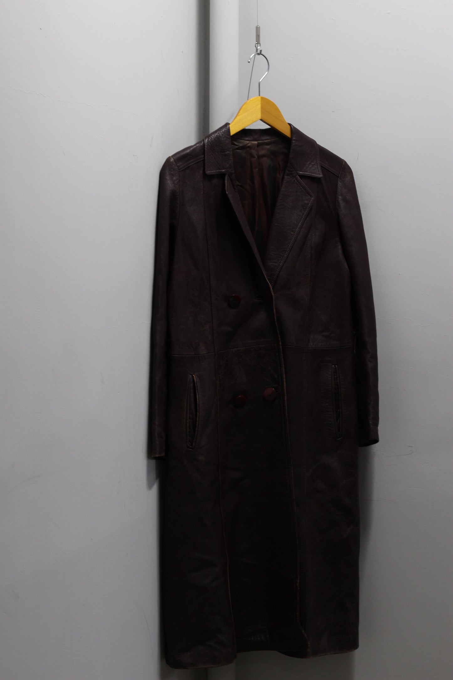 Made In Italy & France Women's Vintage Leather Coat x2点