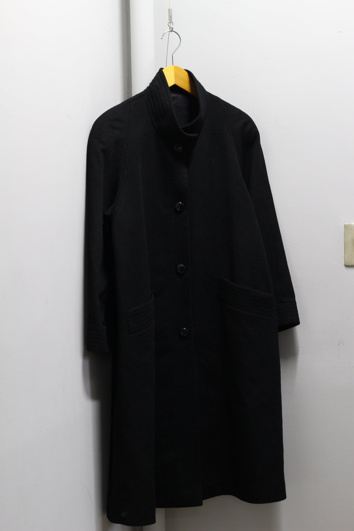 Women's Vintage 100% Cashmere Black Coat x2点