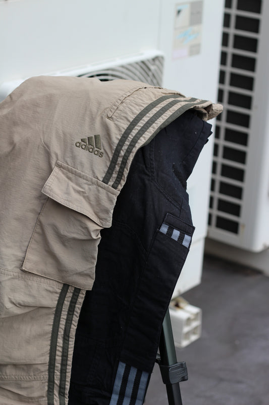 00's Adidas Y2K Style Cargo Shorts set x2点