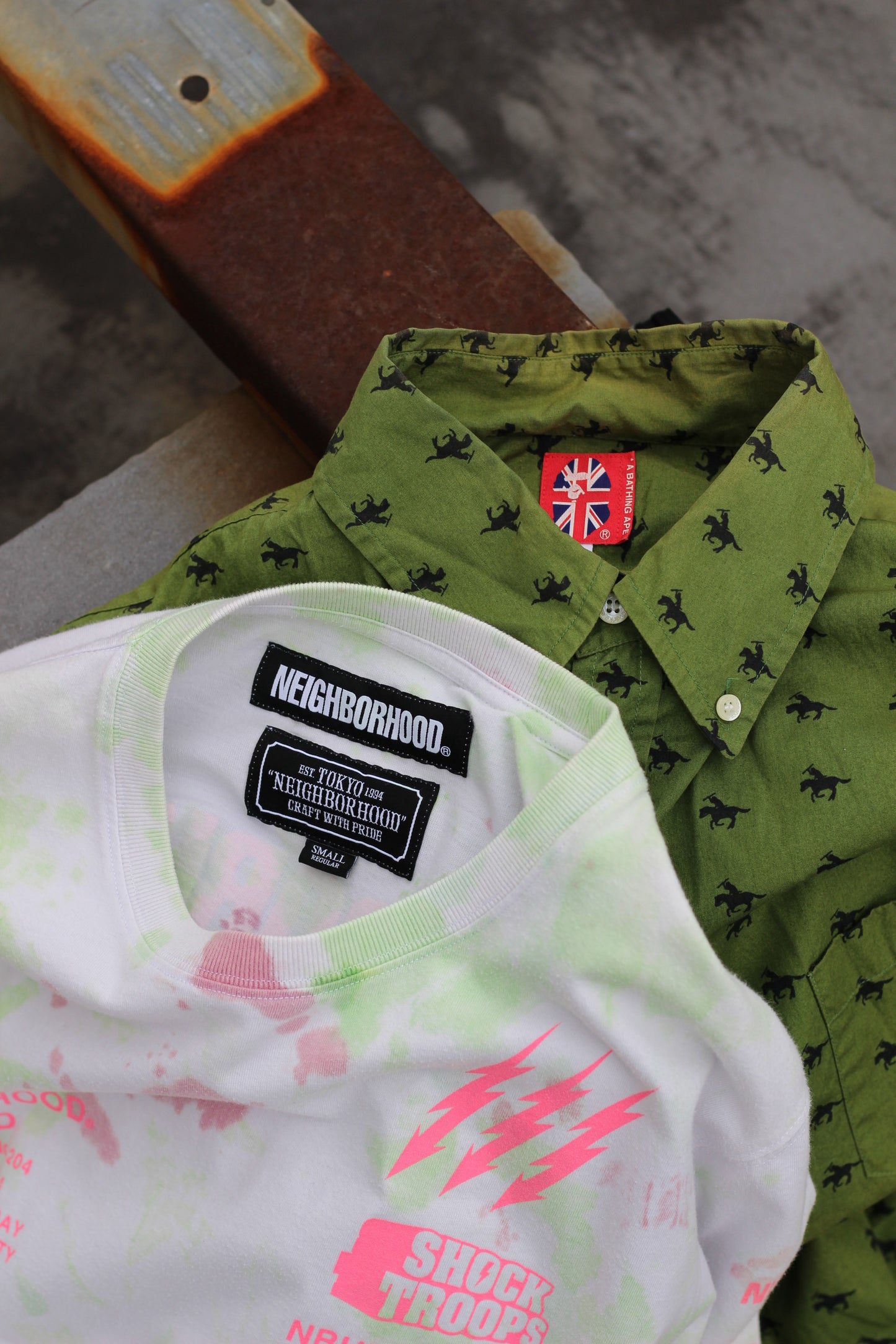 Men's A Bathing Ape&Neighborhood Item x2点