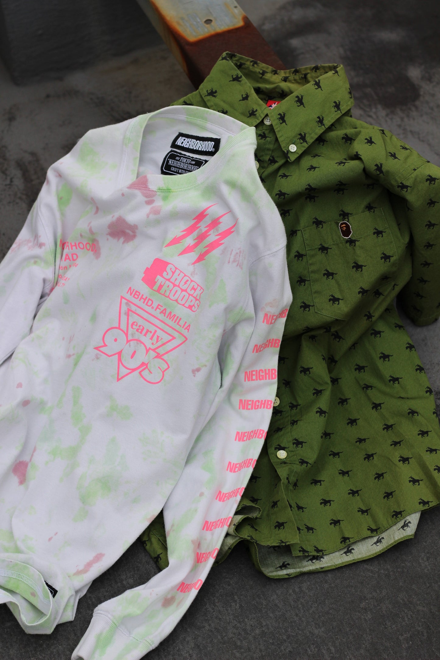 Men's A Bathing Ape&Neighborhood Item x2点