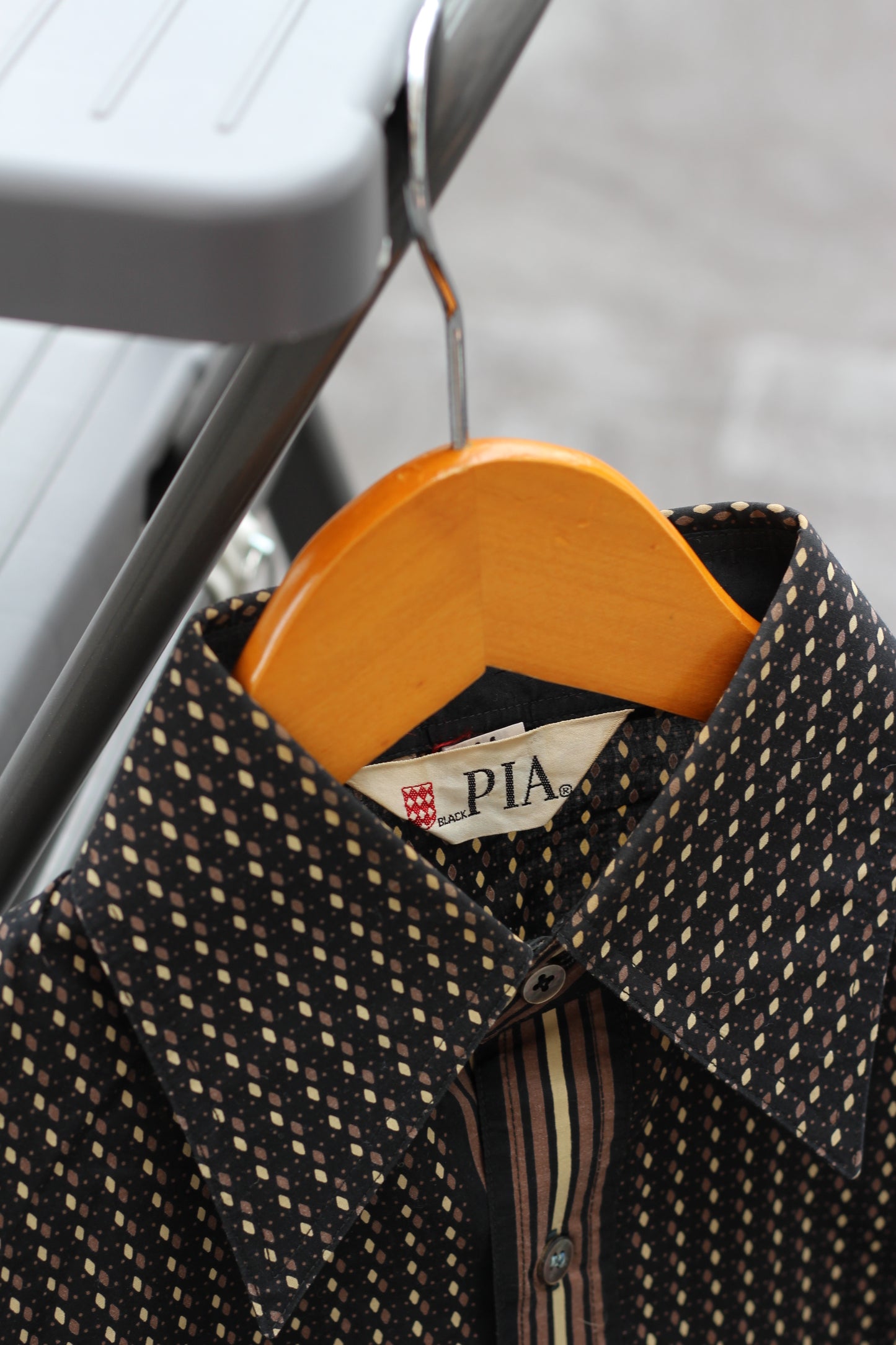 70's Men's Vintage All-Over Print Shirt set x2点