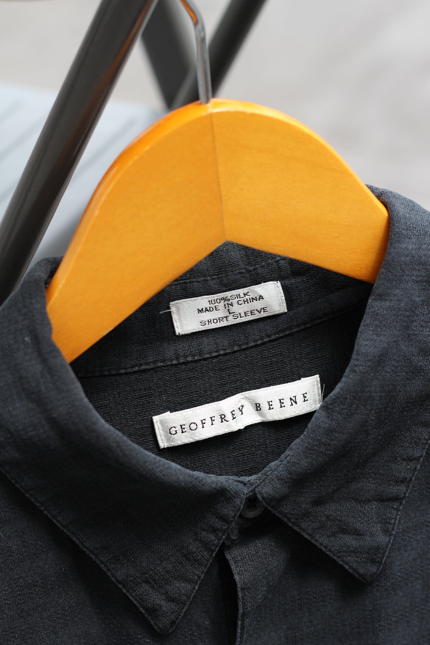 80-90's Men's Vintage Silk & Cupro 100% Drape Short Sleeve Shirt set x2点