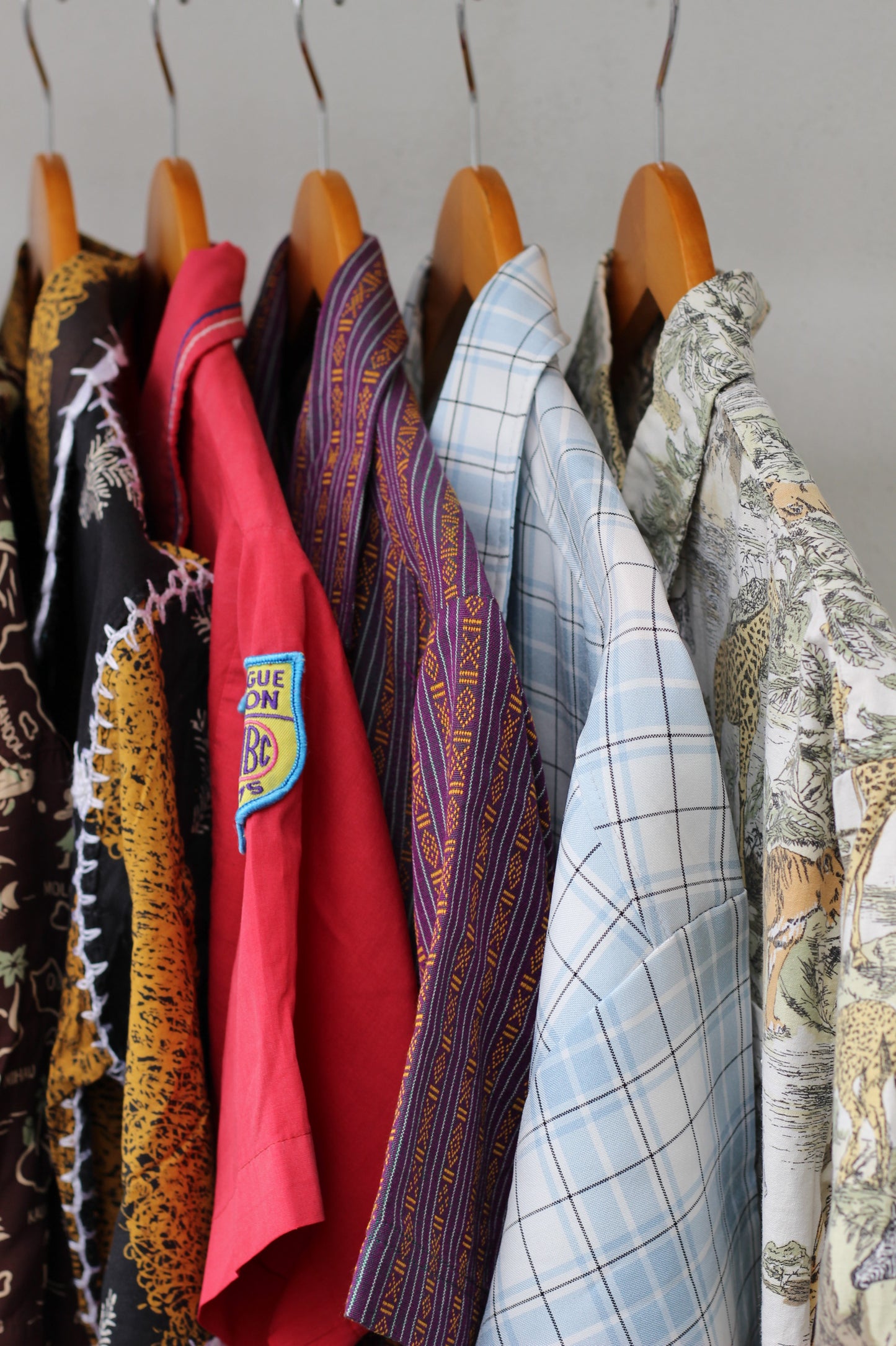Men's American Style & Vintage Design Short Sleeve Shirt x7点