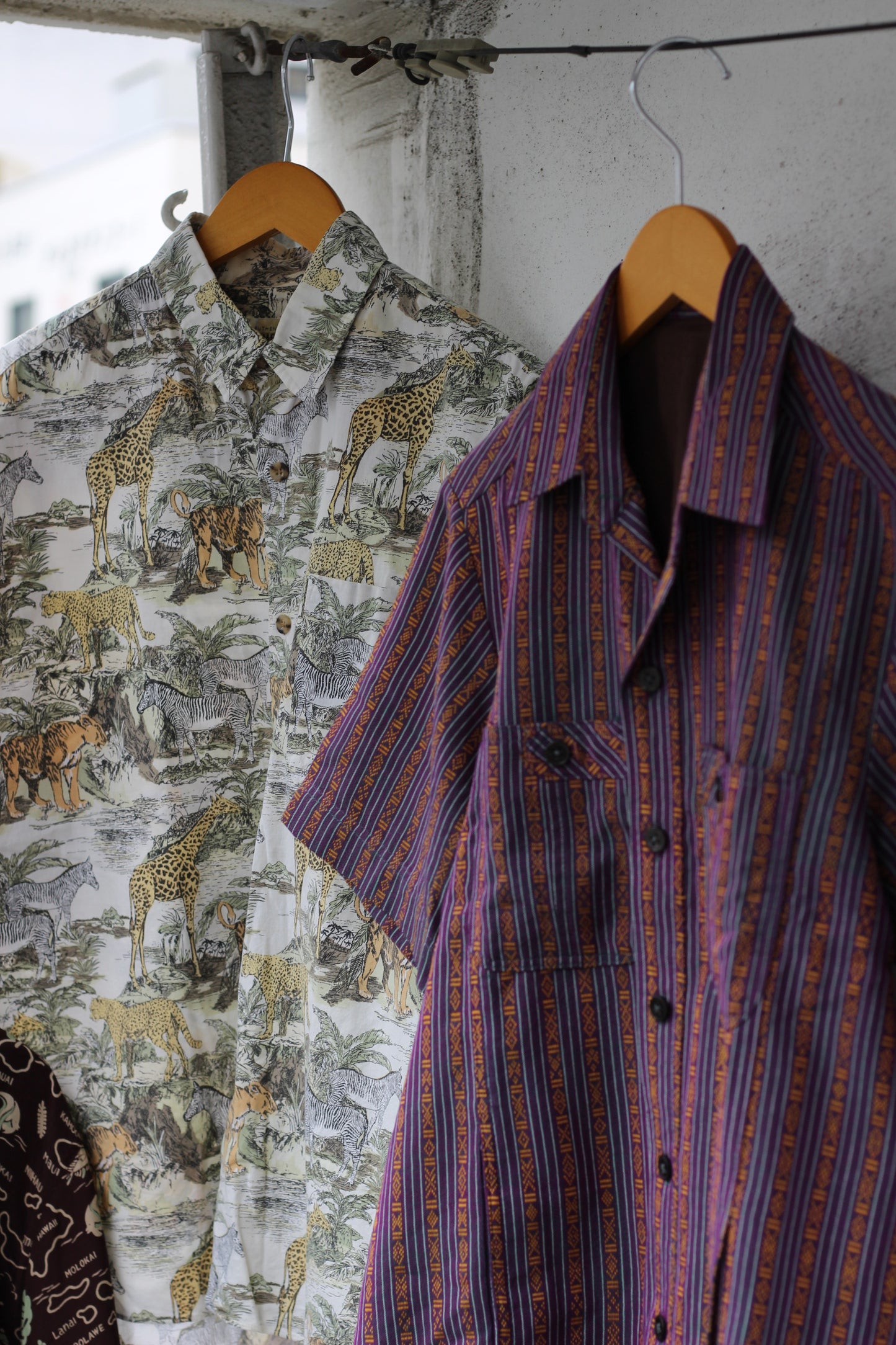 Men's American Style & Vintage Design Short Sleeve Shirt x7点