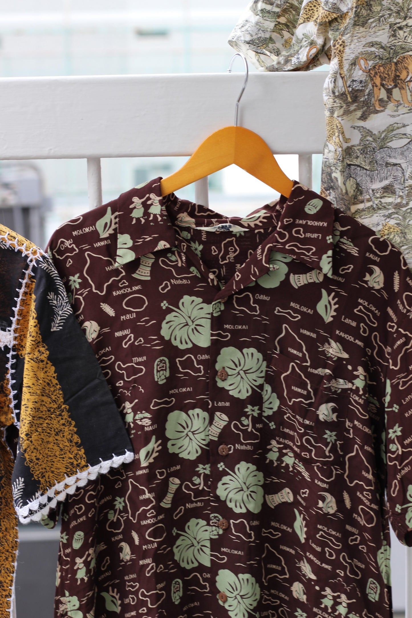 Men's American Style & Vintage Design Short Sleeve Shirt x7点