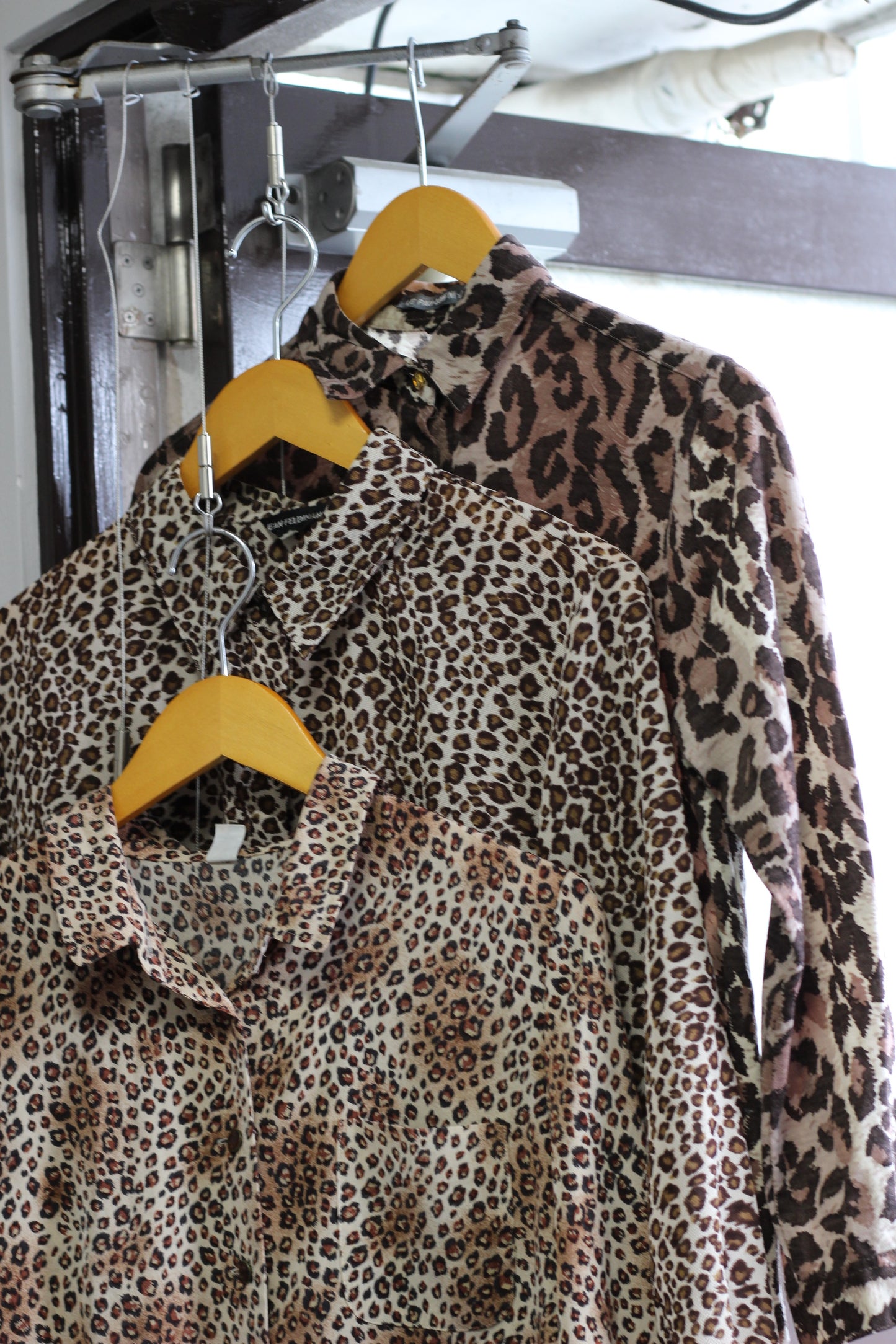 Vintage Leopard Long Sleeve Blouse x4点