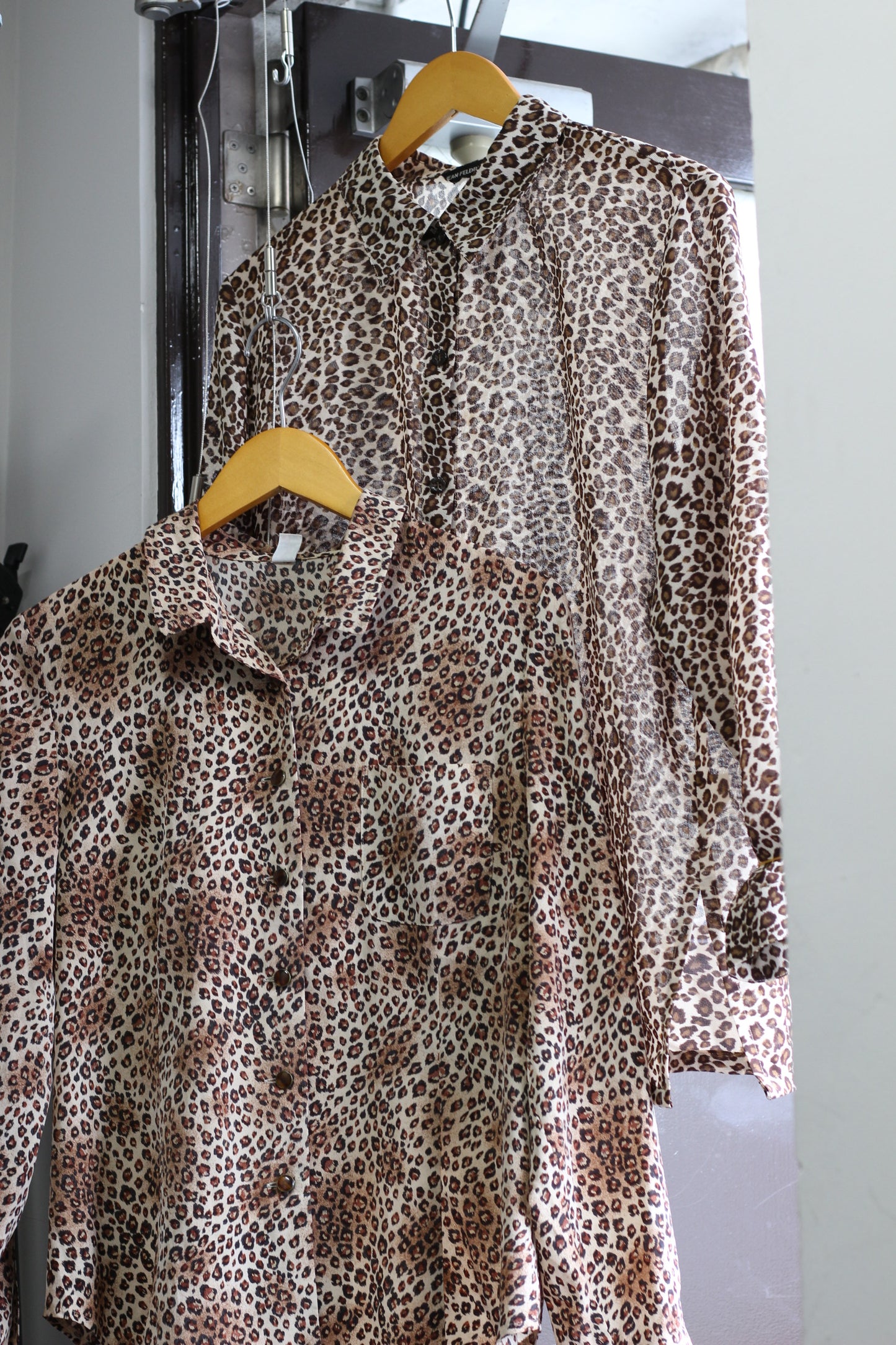 Vintage Leopard Long Sleeve Blouse x4点