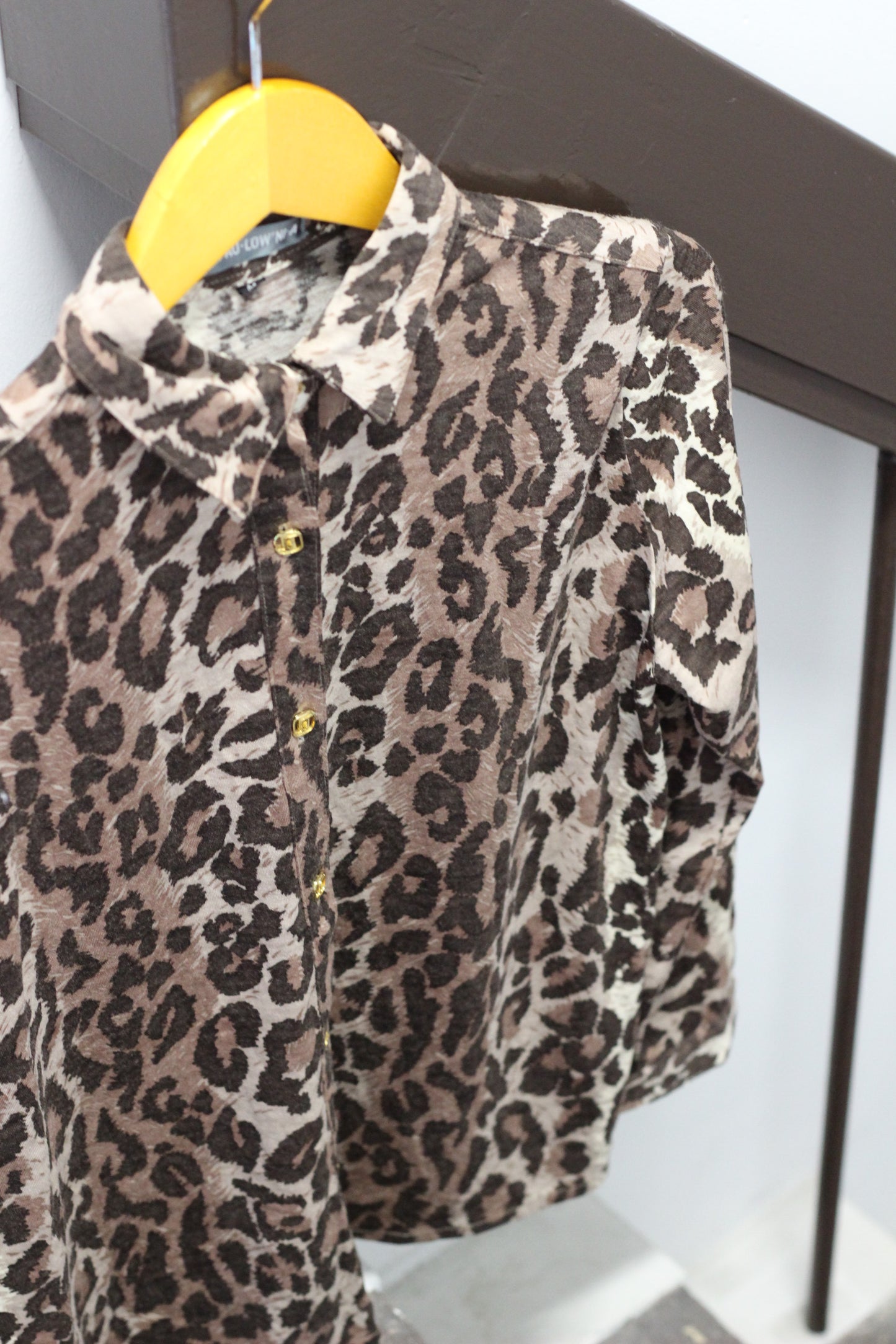 Vintage Leopard Long Sleeve Blouse x4点
