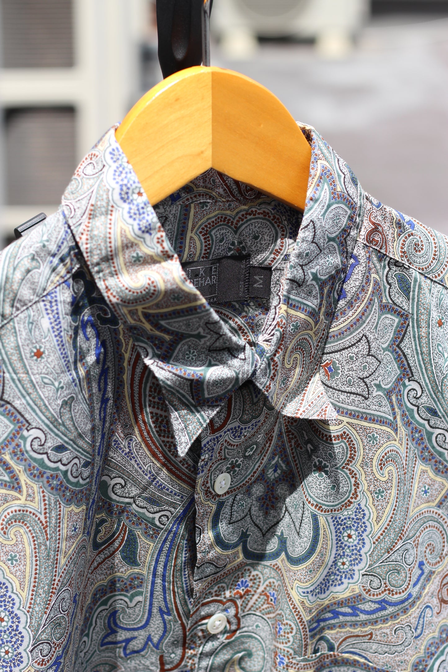90's Made In USA IKE BEHAR & MISSONI Made in Italy Vintage All-Over Print Long Sleeve Shirt set x2点