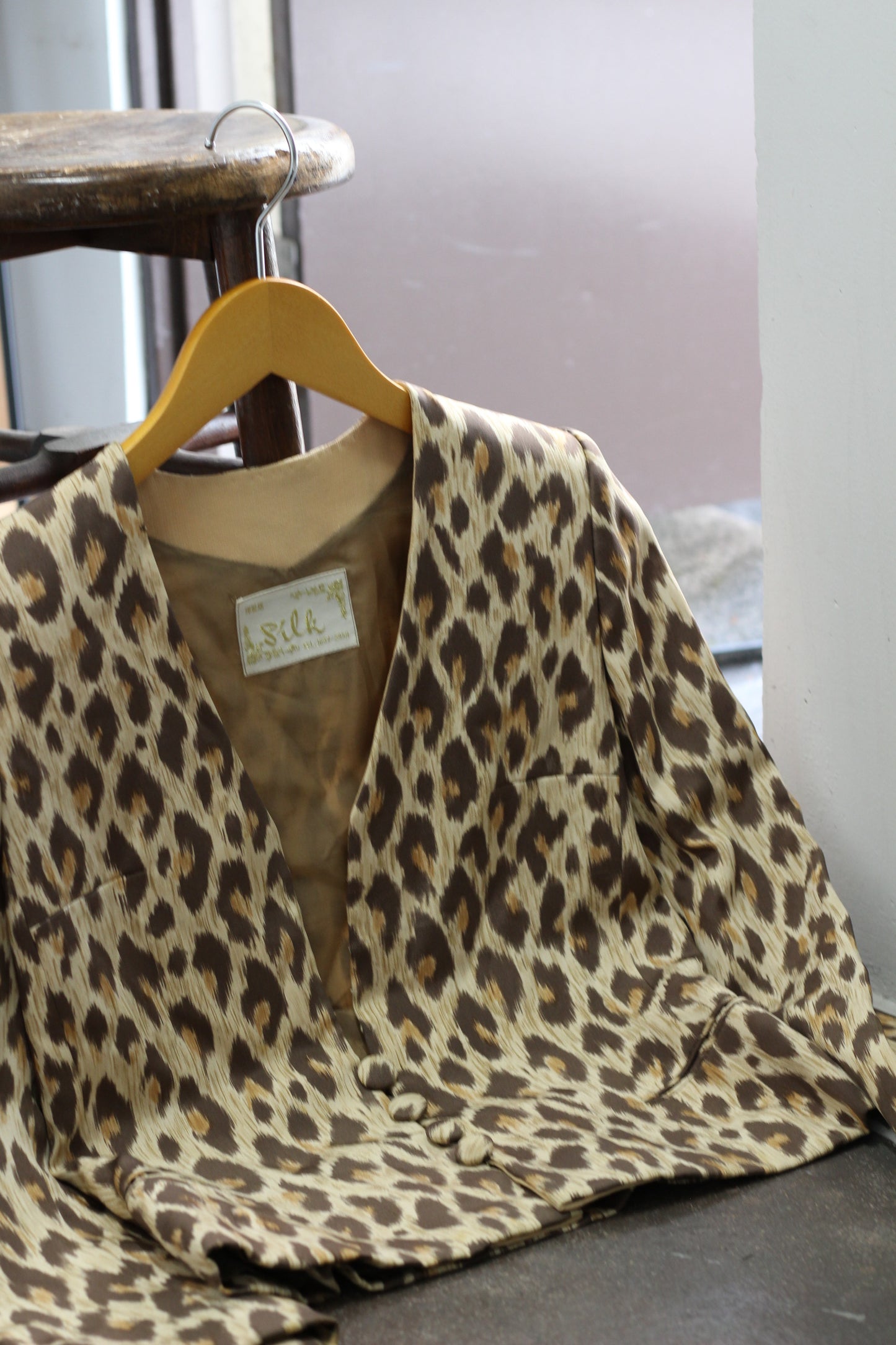 Vintage Leopard Long Sleeve Blouse x4点