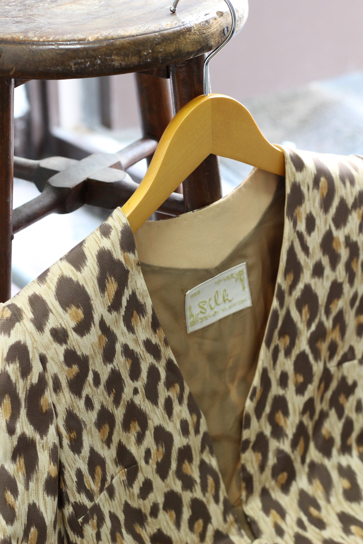 Vintage Leopard Long Sleeve Blouse x4点