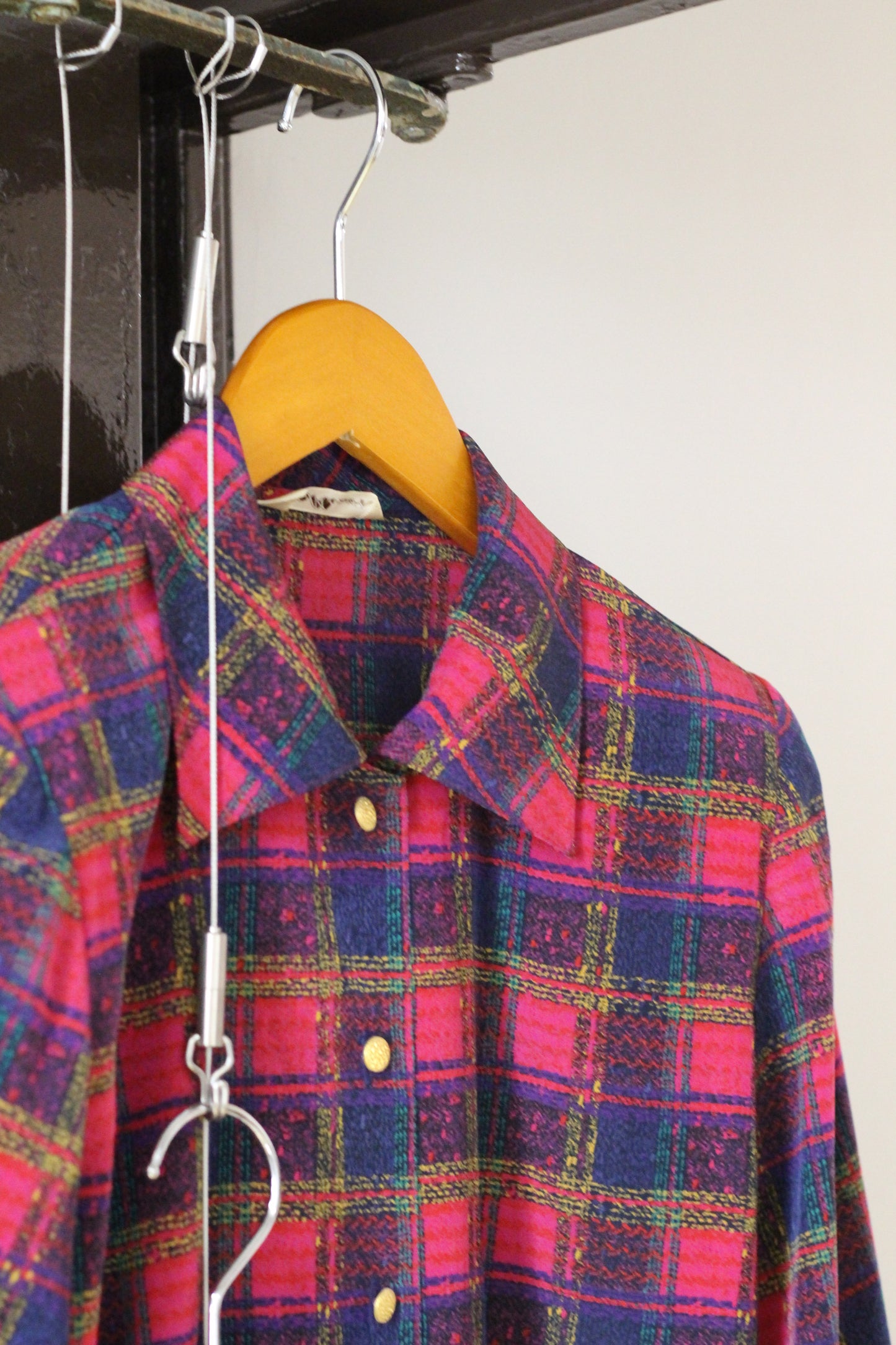Vintage Check Long Sleeve Blouse x6点