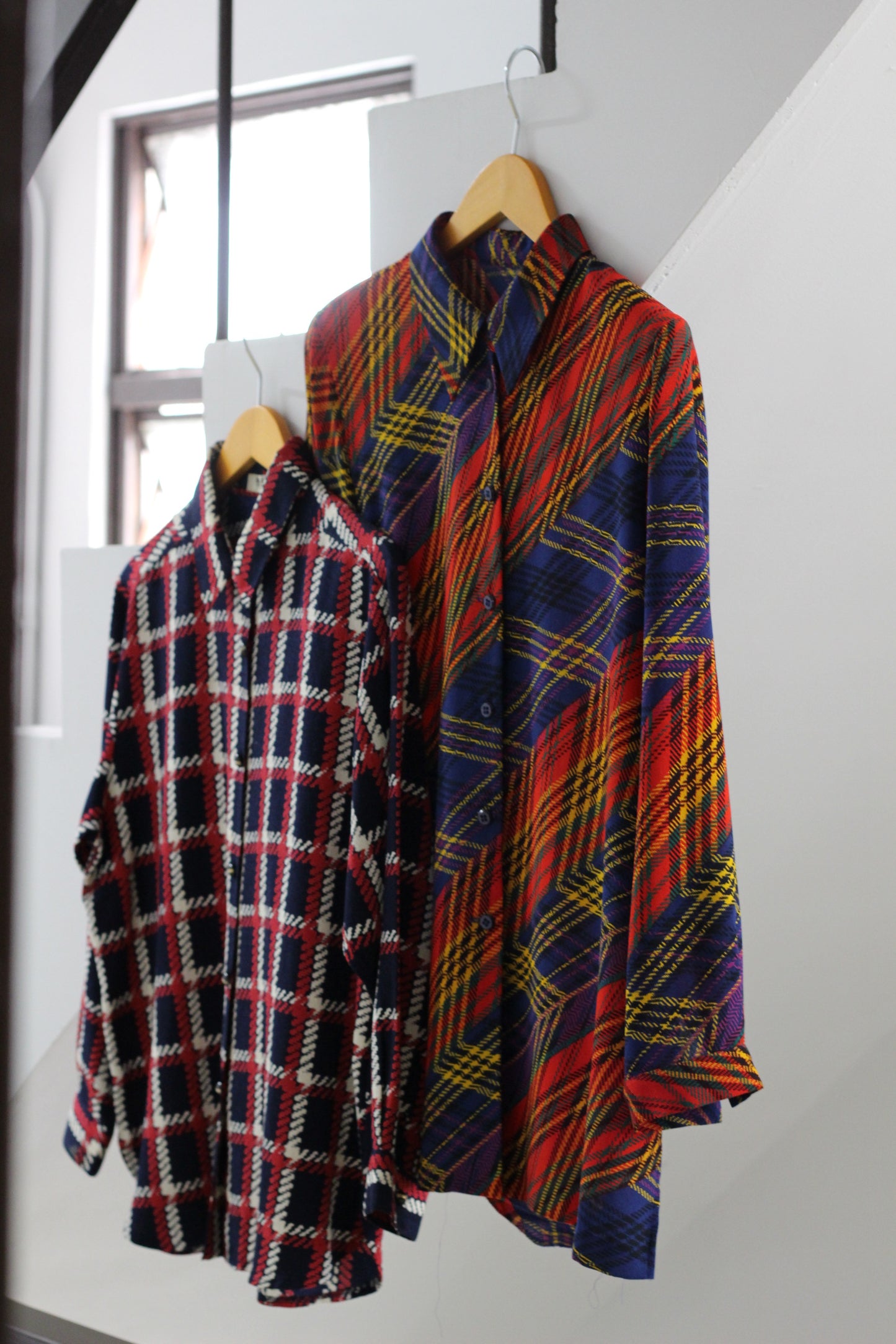 Vintage Check Long Sleeve Blouse x6点